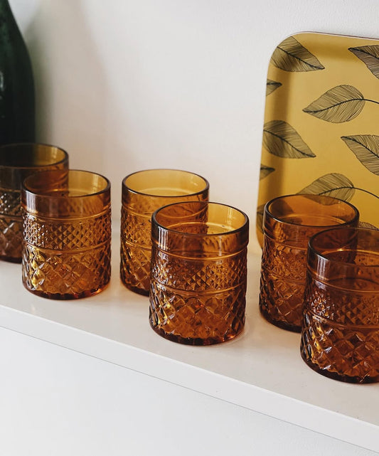 5 verres ambrés — Simon