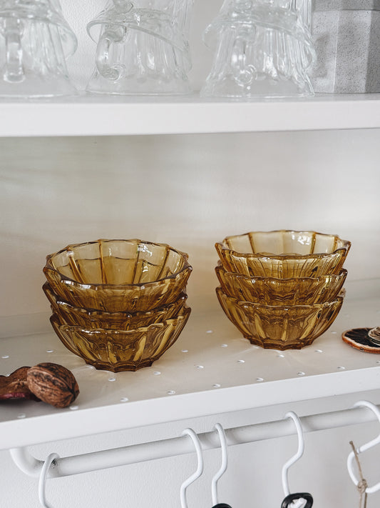 6 coupelles en verre ciselé — Gaby