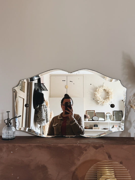 Miroir ancien biseauté — Hariette