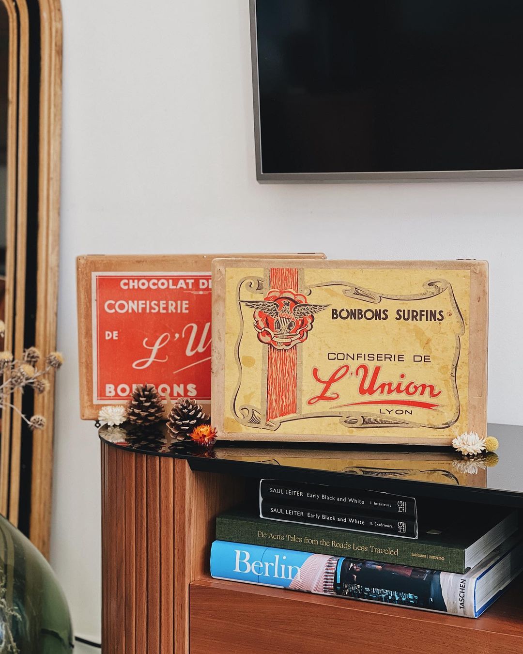 Boîtes anciennes de confiseries "L'Union" en bois — Célestin