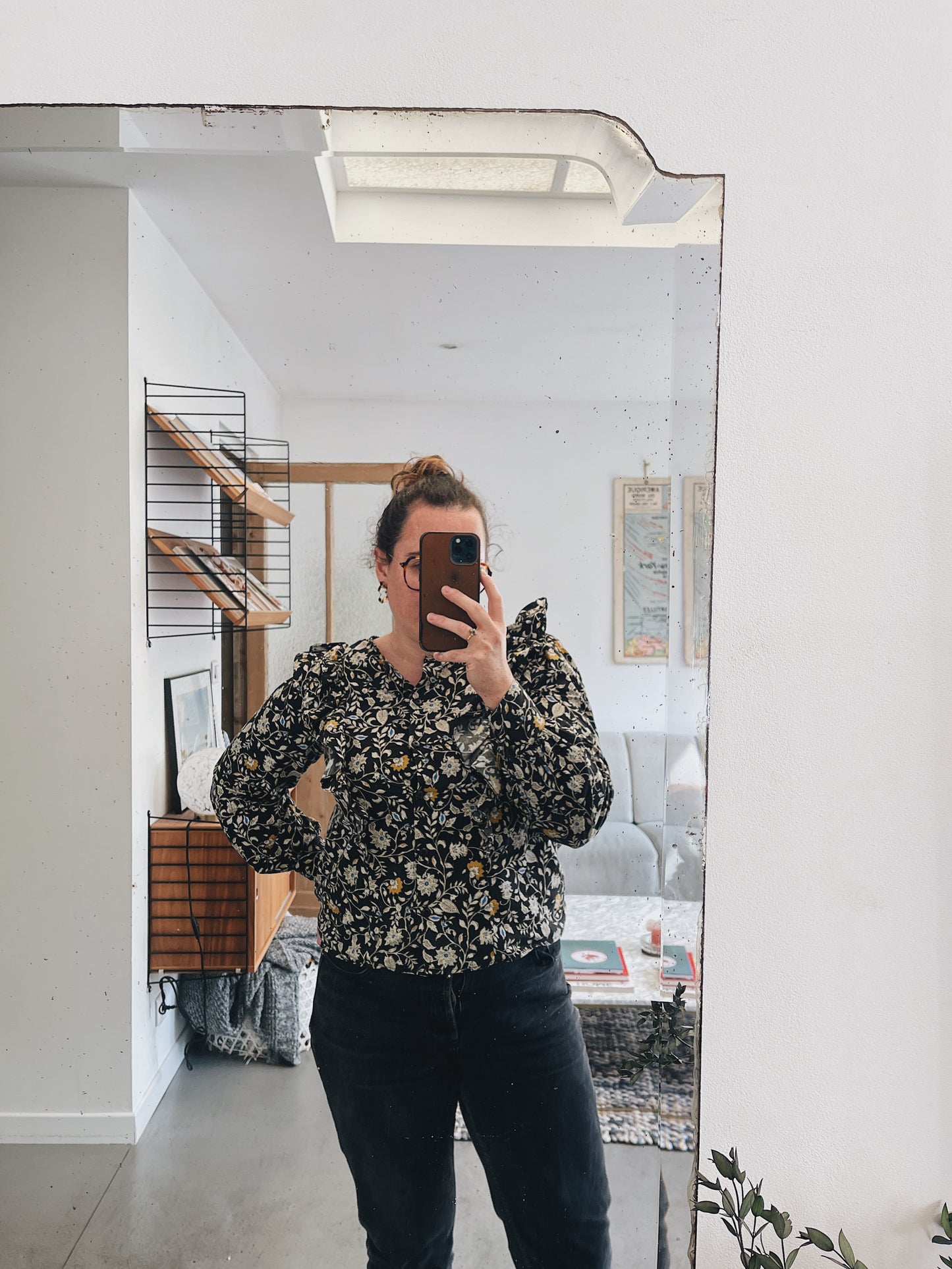 Miroir ancien biseauté — Elisabeth