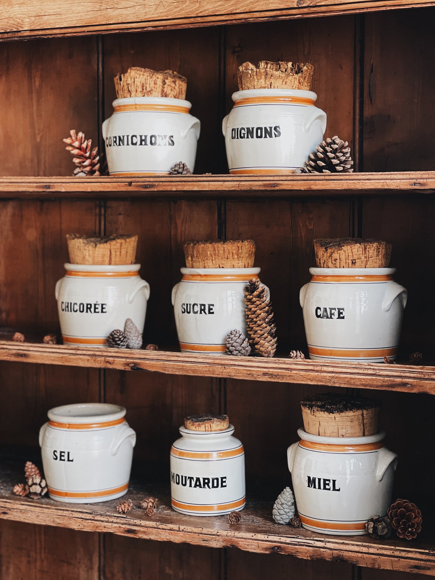 Pots anciens en grès vernissé — Jacques