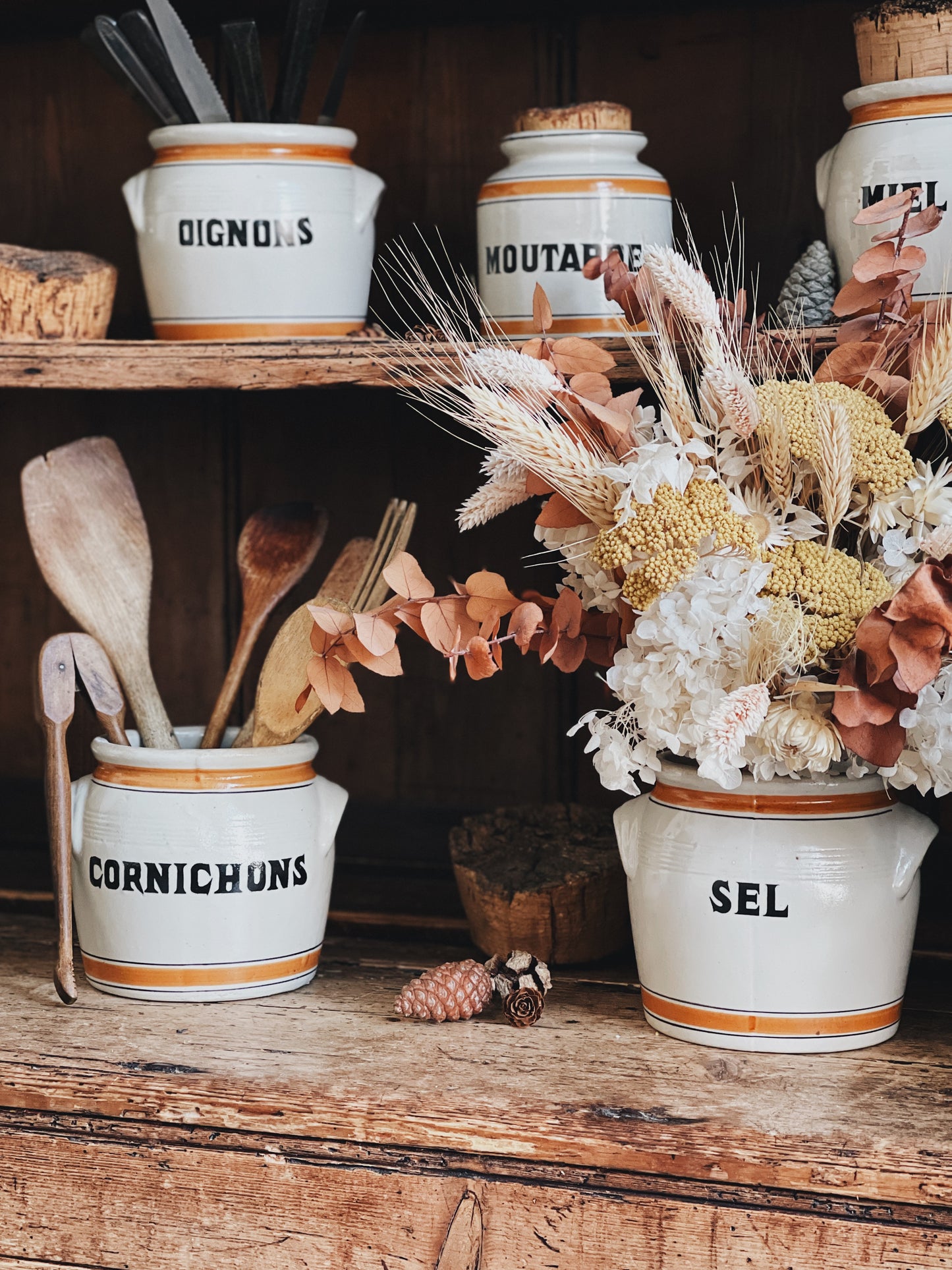 Pots anciens en grès vernissé — Jacques