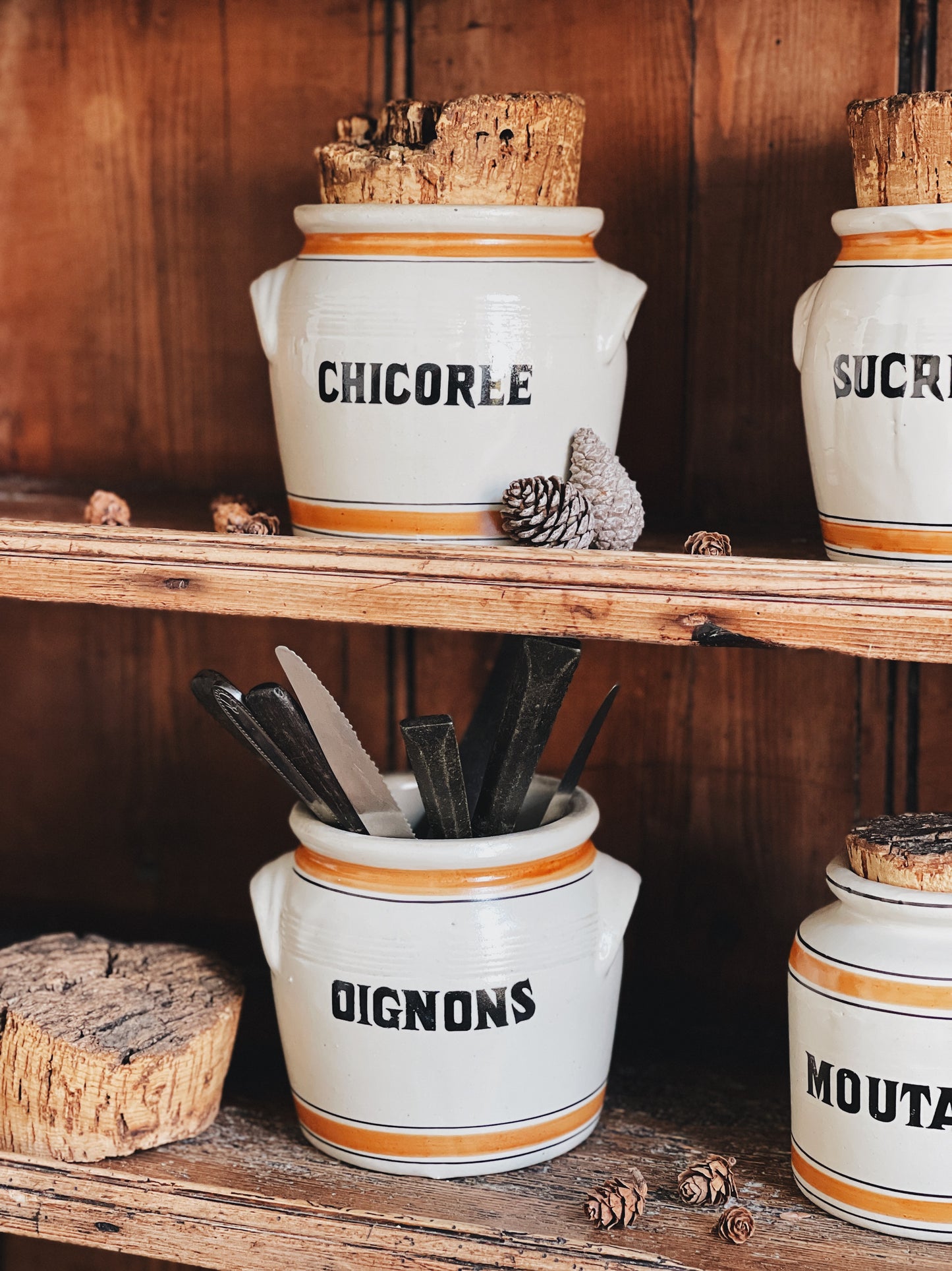 Pots anciens en grès vernissé — Jacques