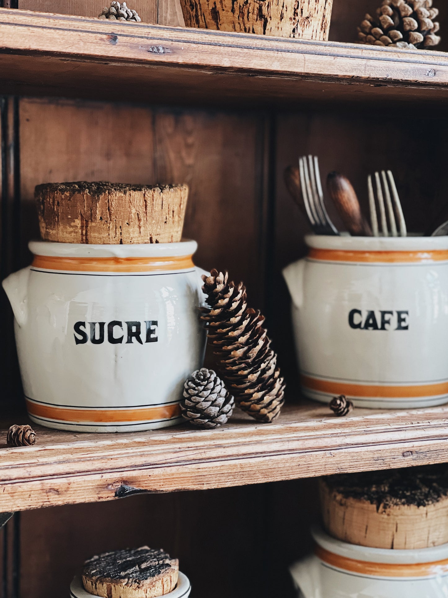 Pots anciens en grès vernissé — Jacques