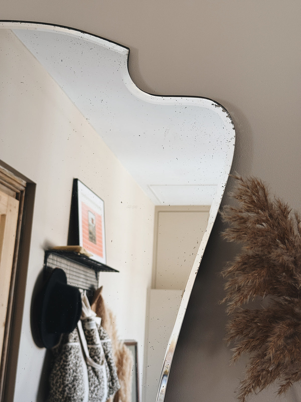 Miroir ancien biseauté — Suzanne