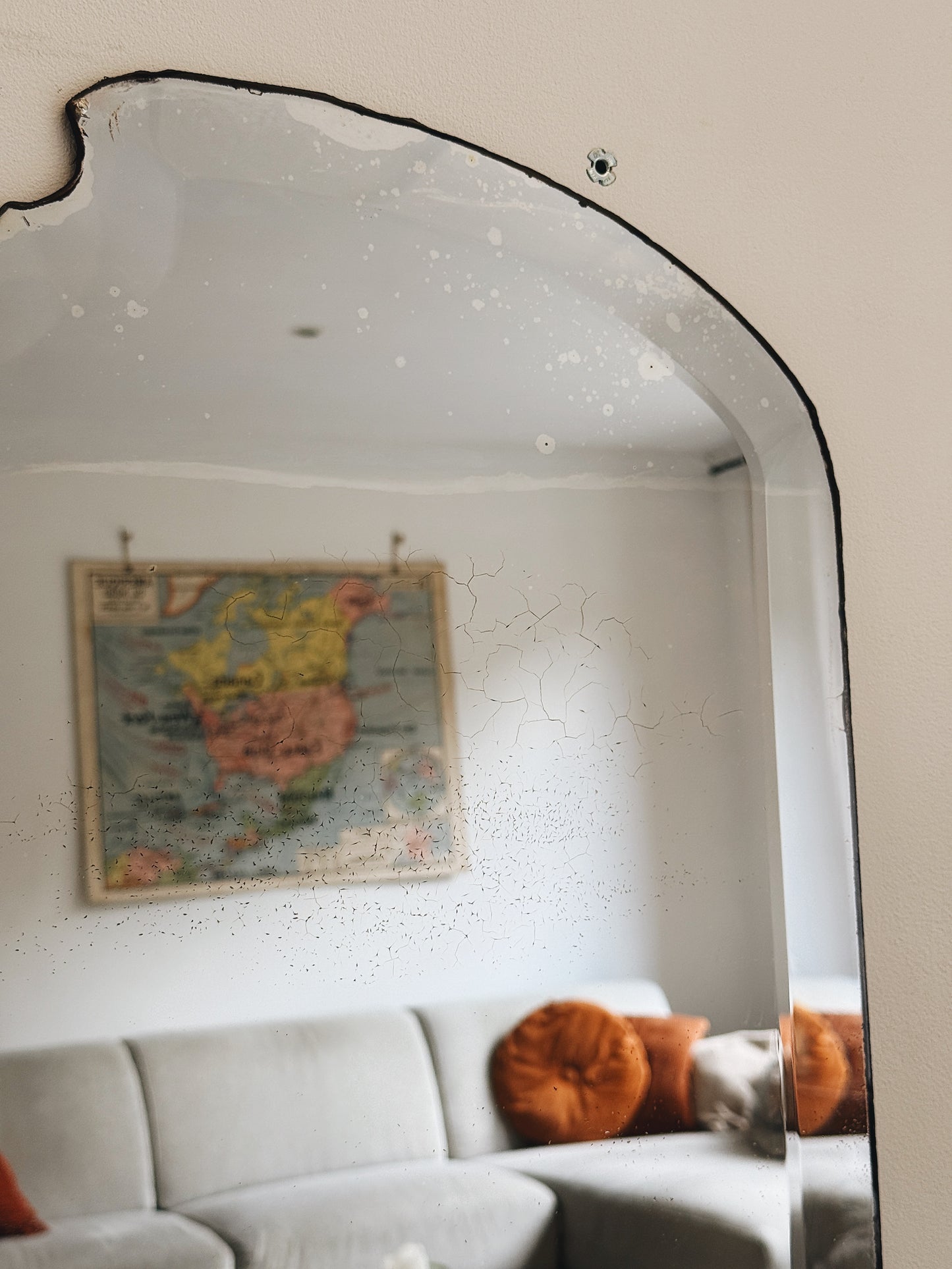Miroir ancien biseauté — Séraphine