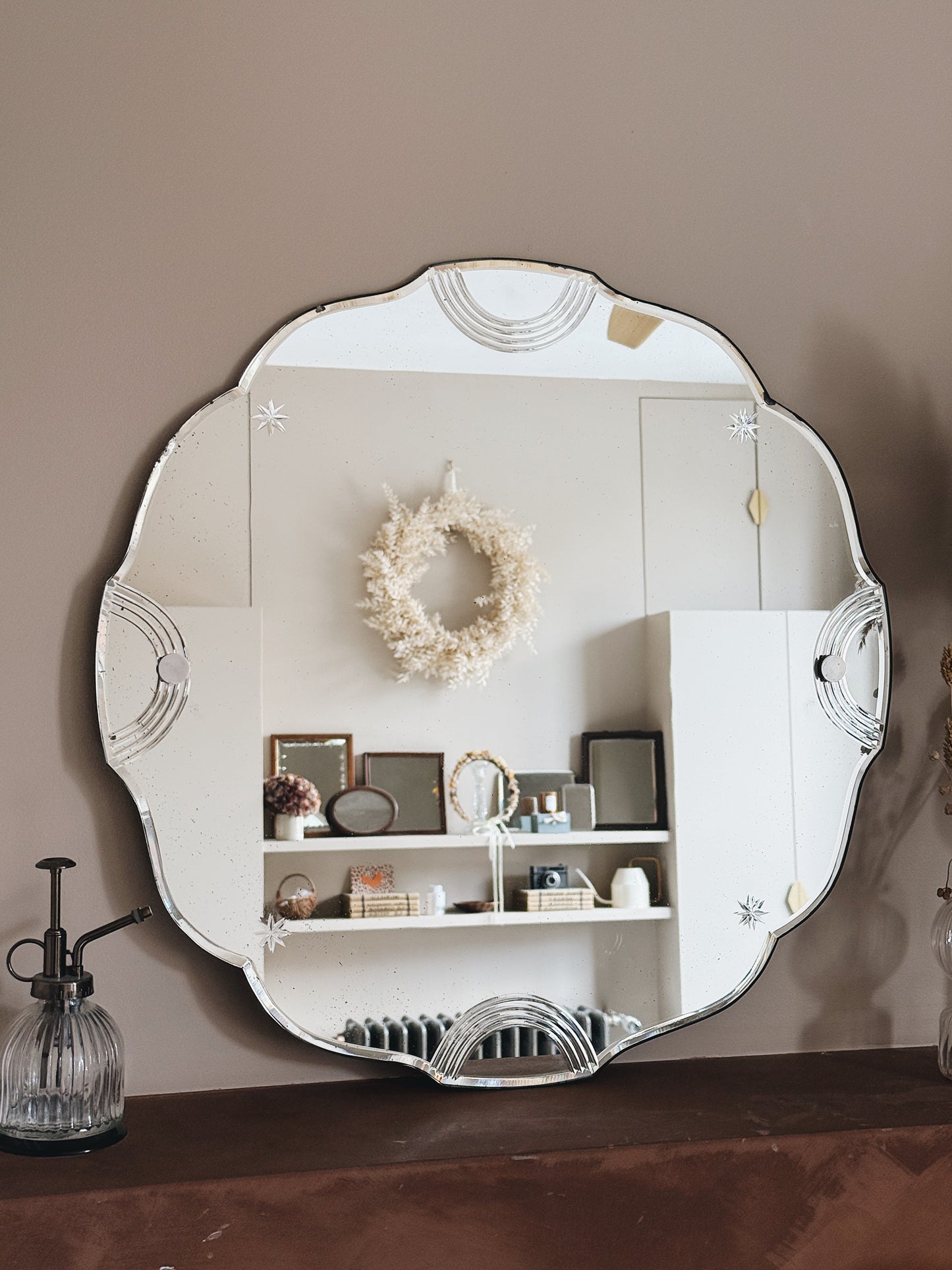 Miroir ancien biseauté — Alexine