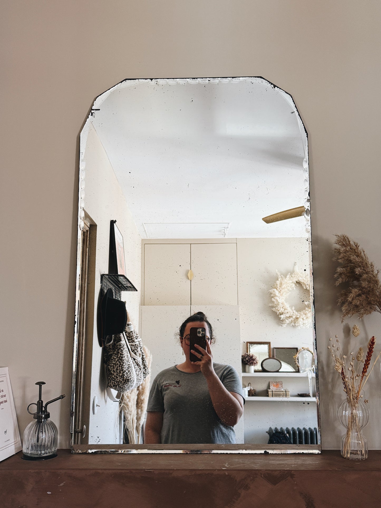 Miroir ancien biseauté — Eurielle
