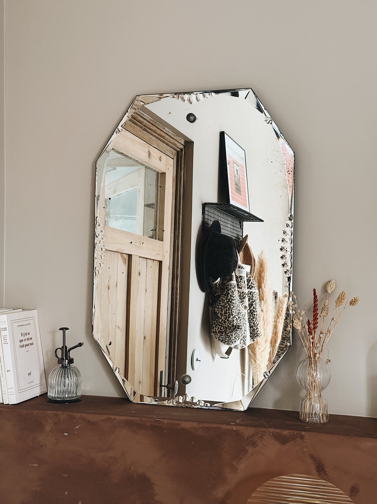 Miroir ancien biseauté — Léonide