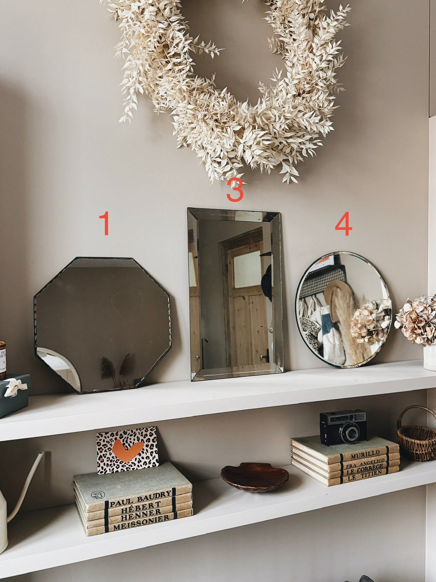 Miroirs anciens biseautés — Lysiane