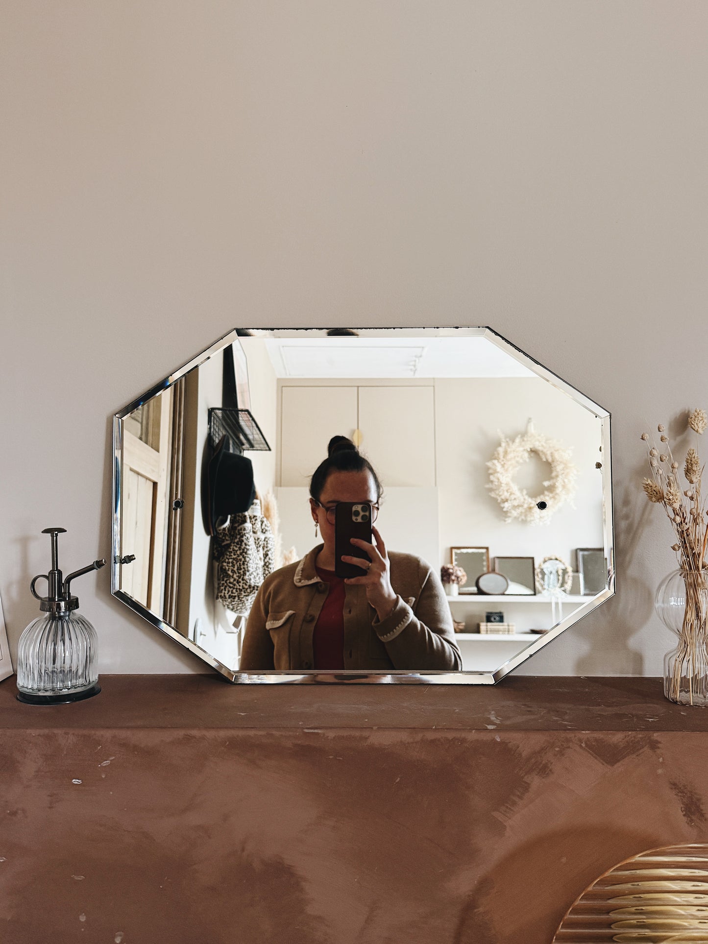 Miroir ancien biseauté — Francine