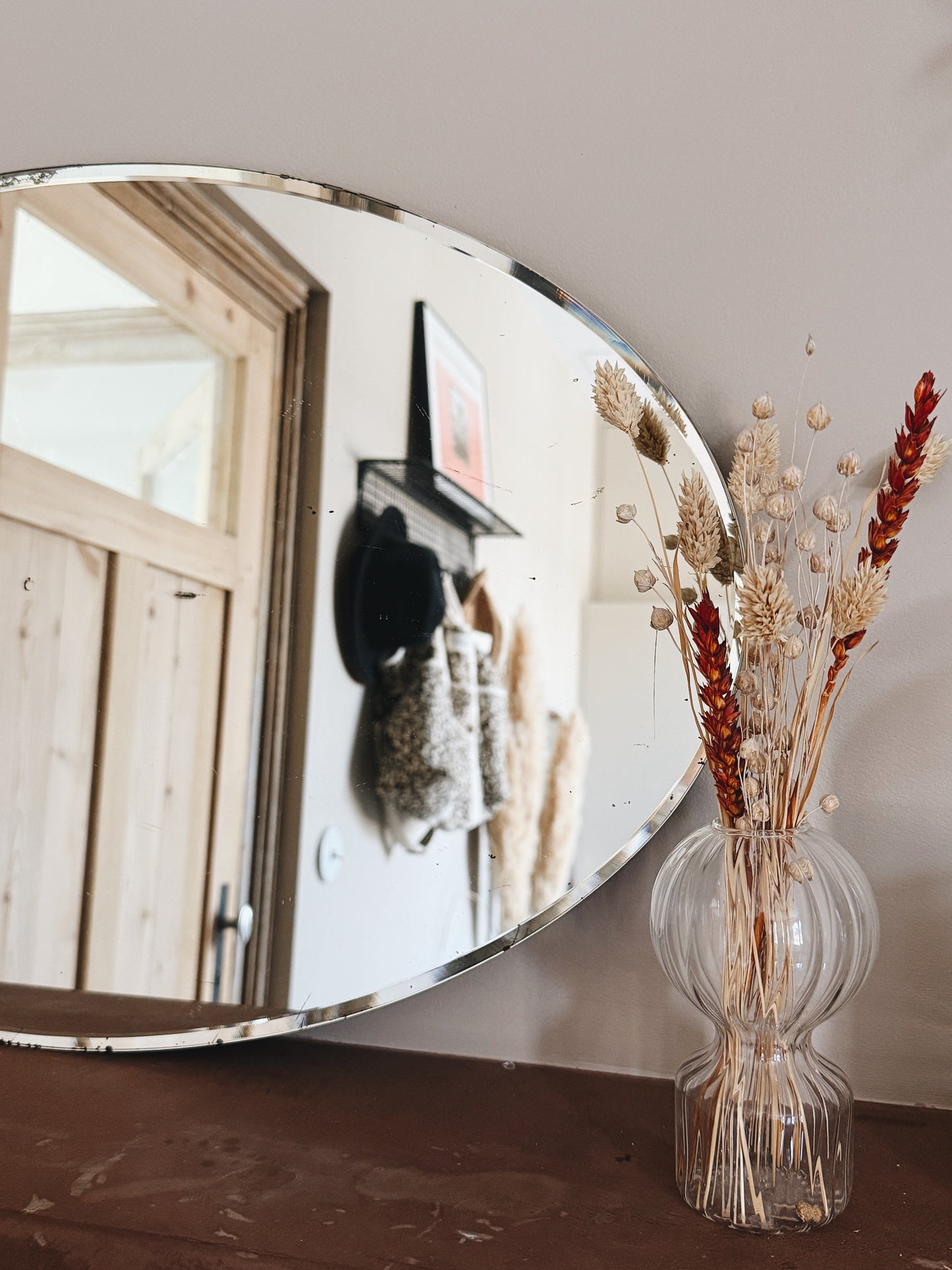 Miroir ancien biseauté — Eudonie