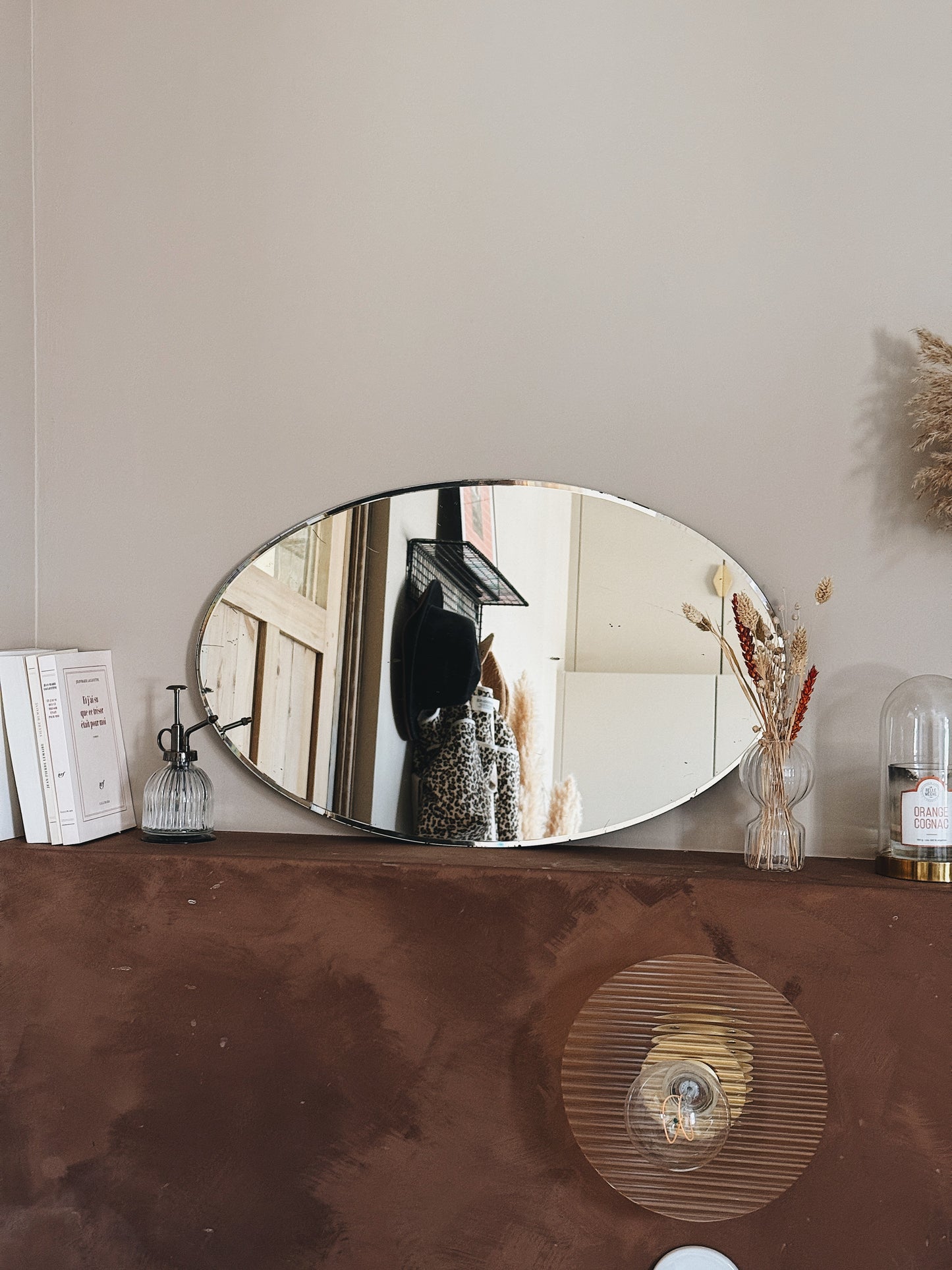 Miroir ancien biseauté — Eudonie