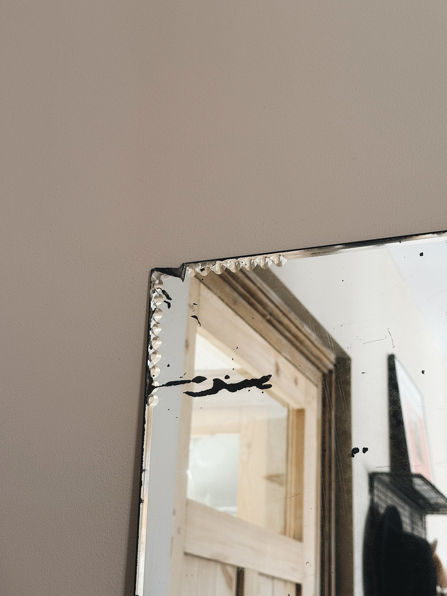 Miroir ancien biseauté — Violaine