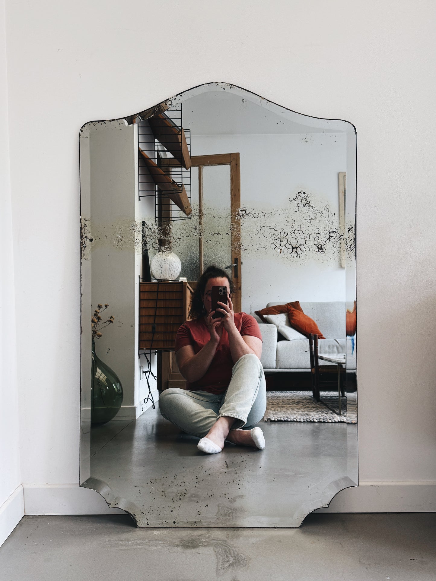 Miroir ancien biseauté — Louison