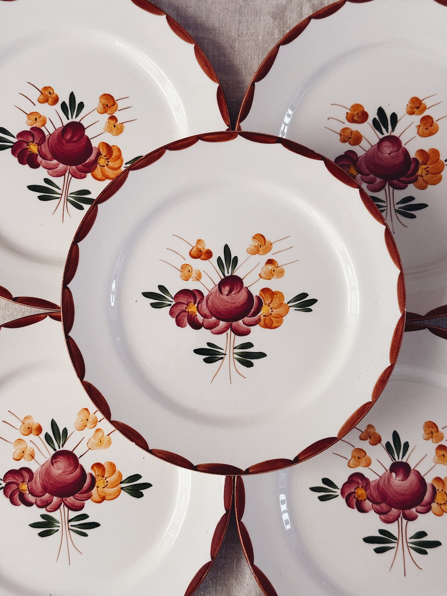 Assiettes à dessert — Anémone