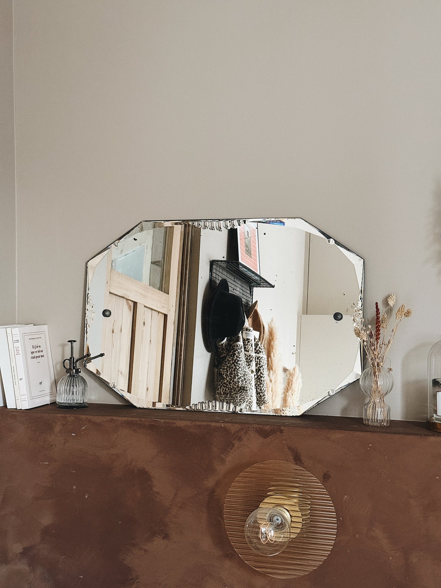 Miroir ancien biseauté — Léonide