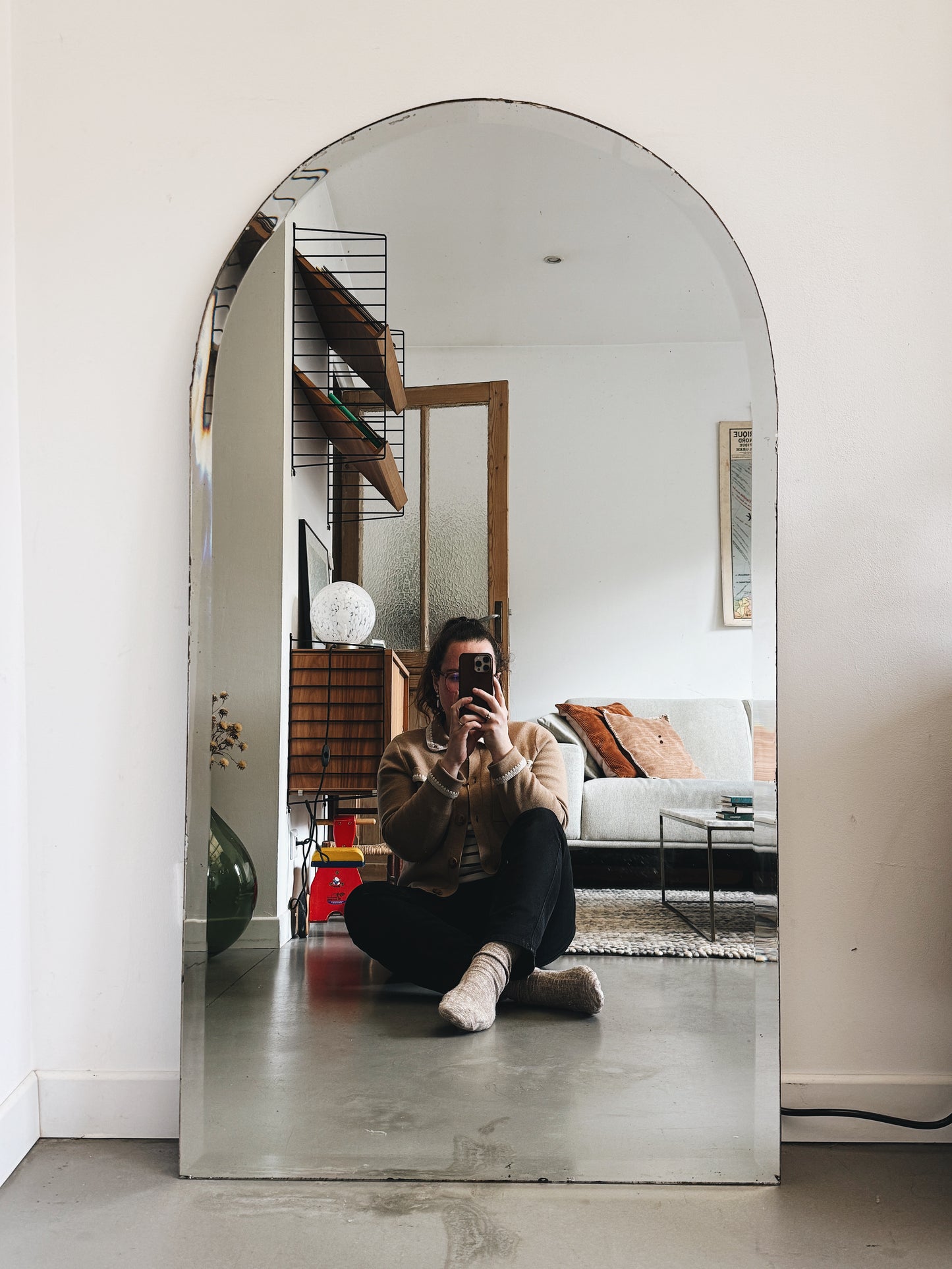 Miroir ancien biseauté — Marcelline