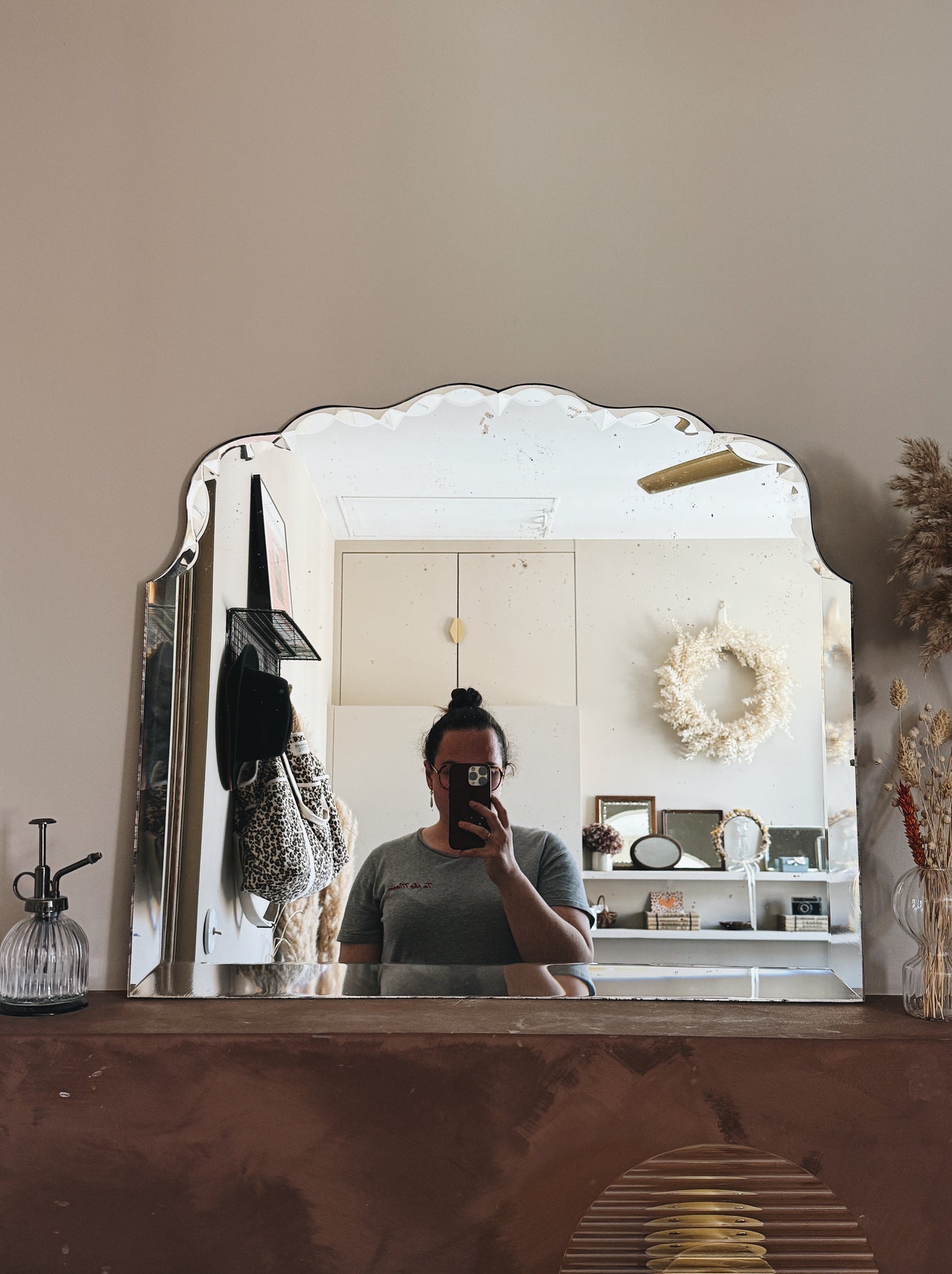Miroir ancien biseauté — Samantha