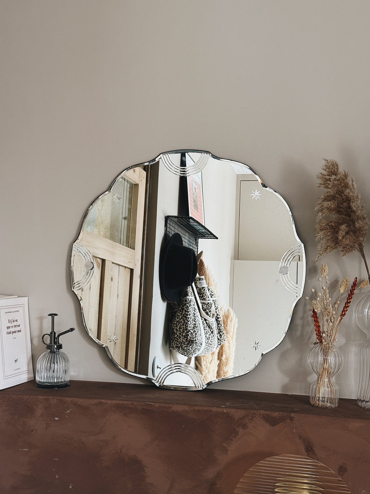 Miroir ancien biseauté — Alexine
