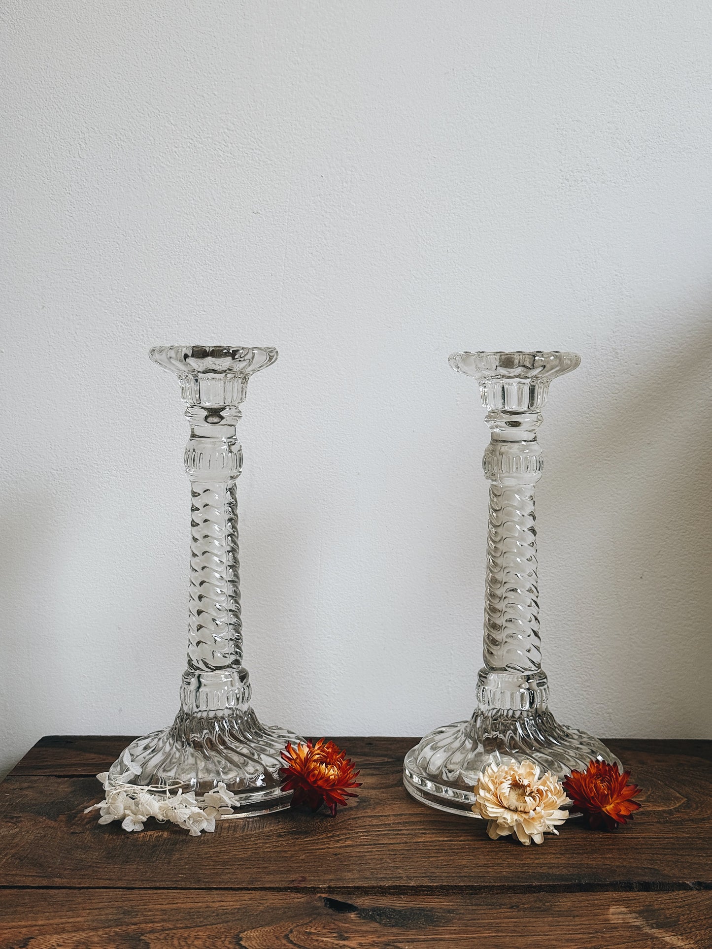 3 Bougeoirs en verre — Andrea
