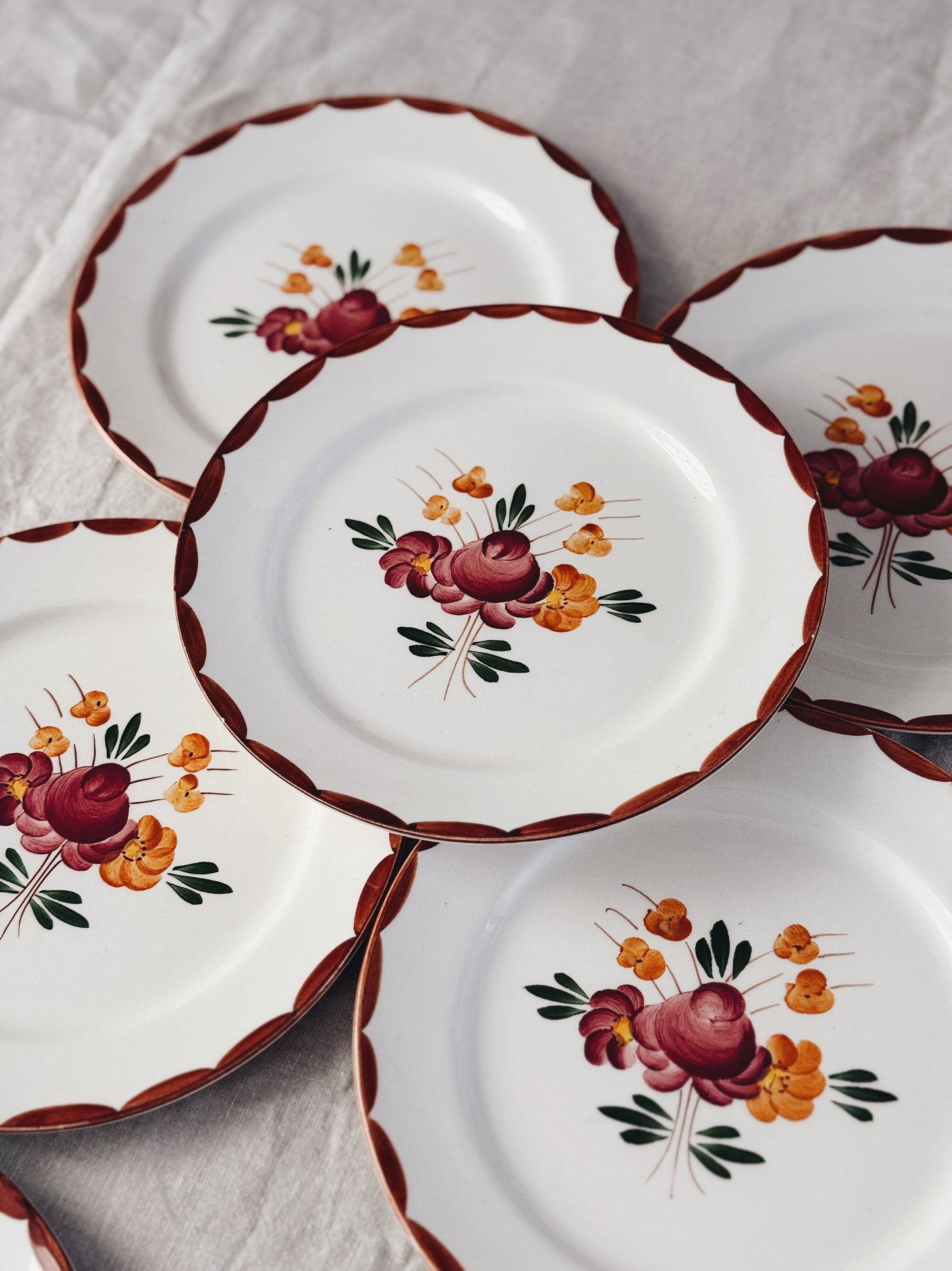 Assiettes à dessert — Anémone