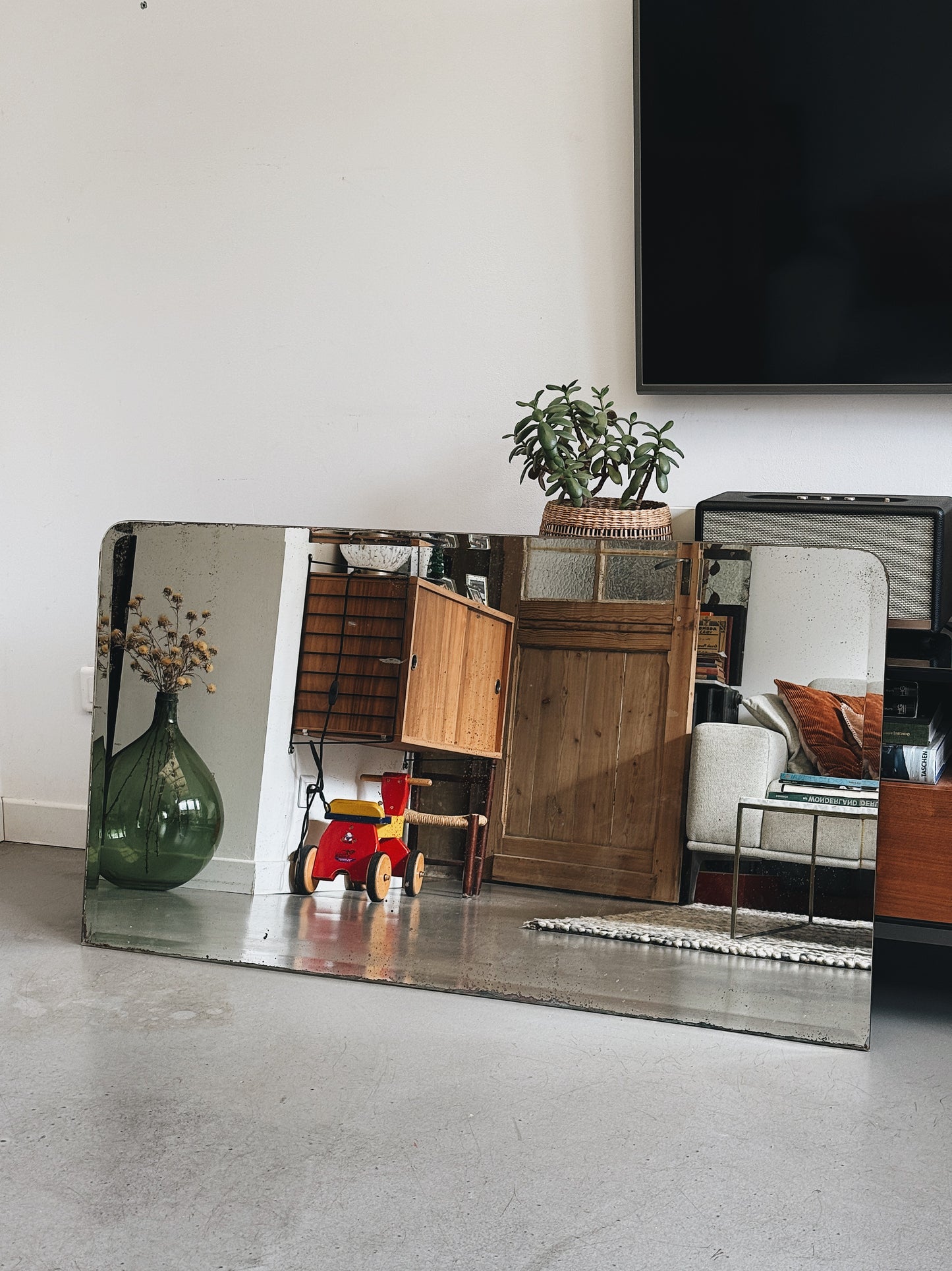 Miroir ancien biseauté — Ermance