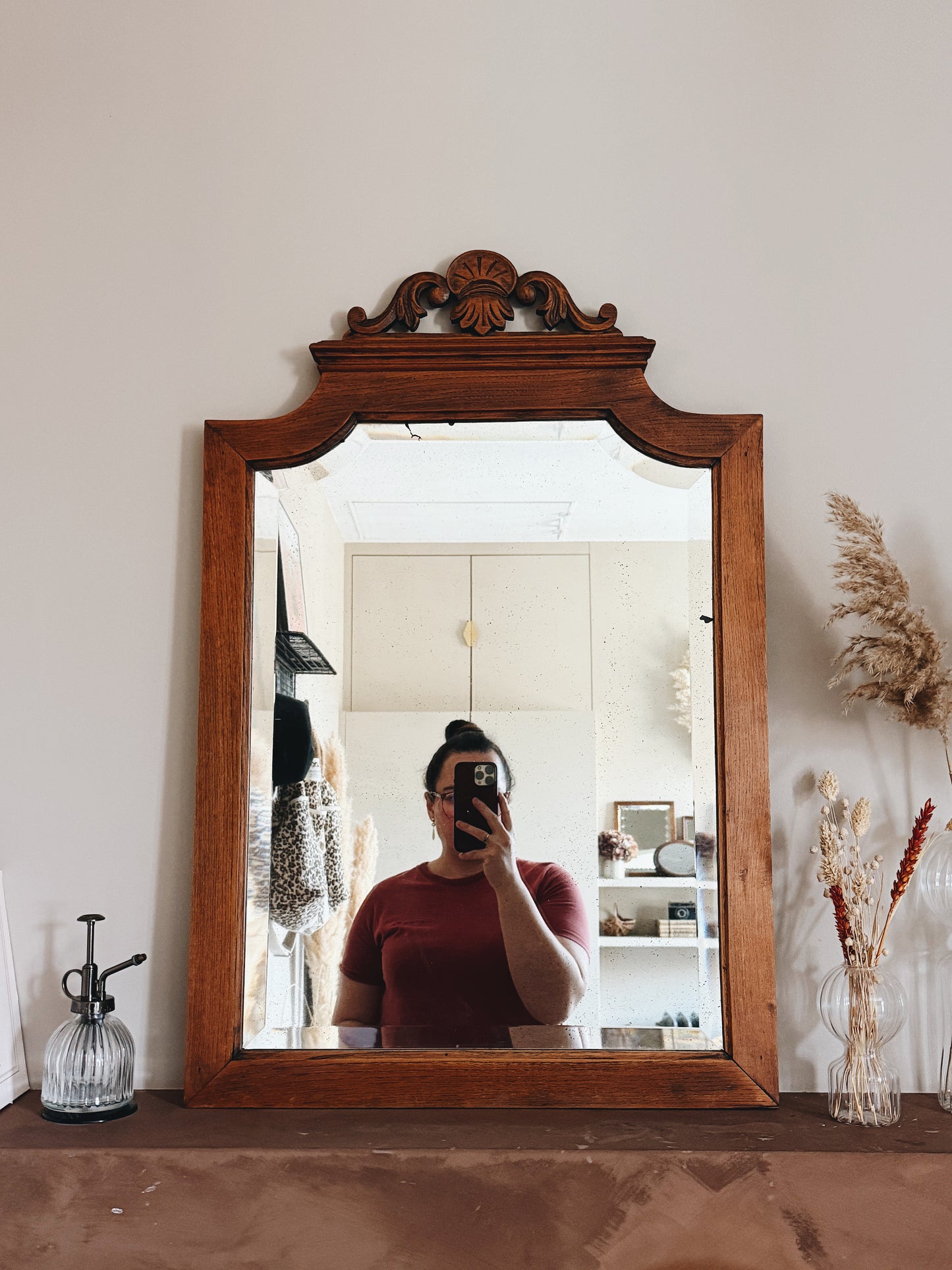 Miroir ancien biseauté — Laurette