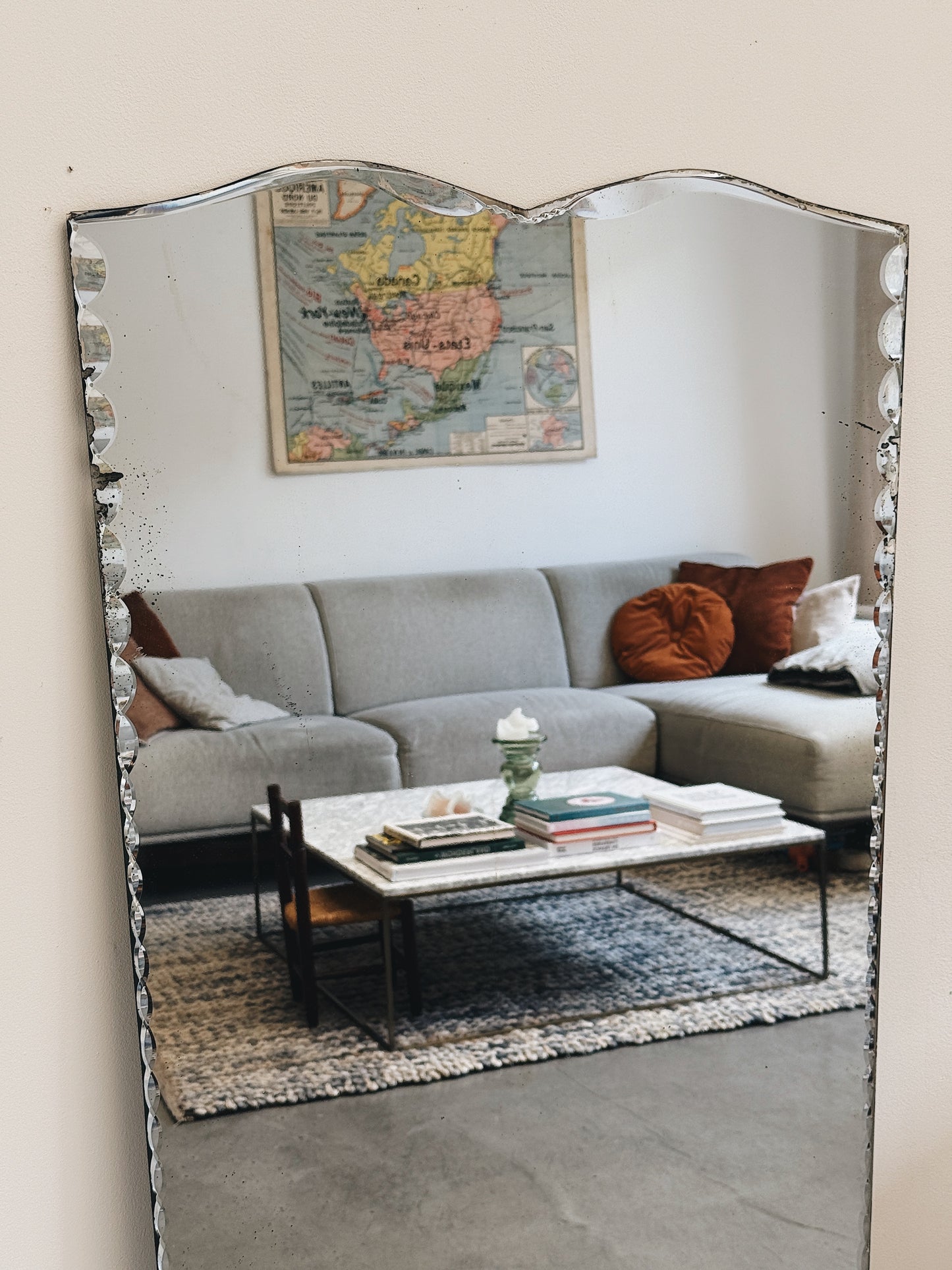 Miroir ancien biseauté — Simone