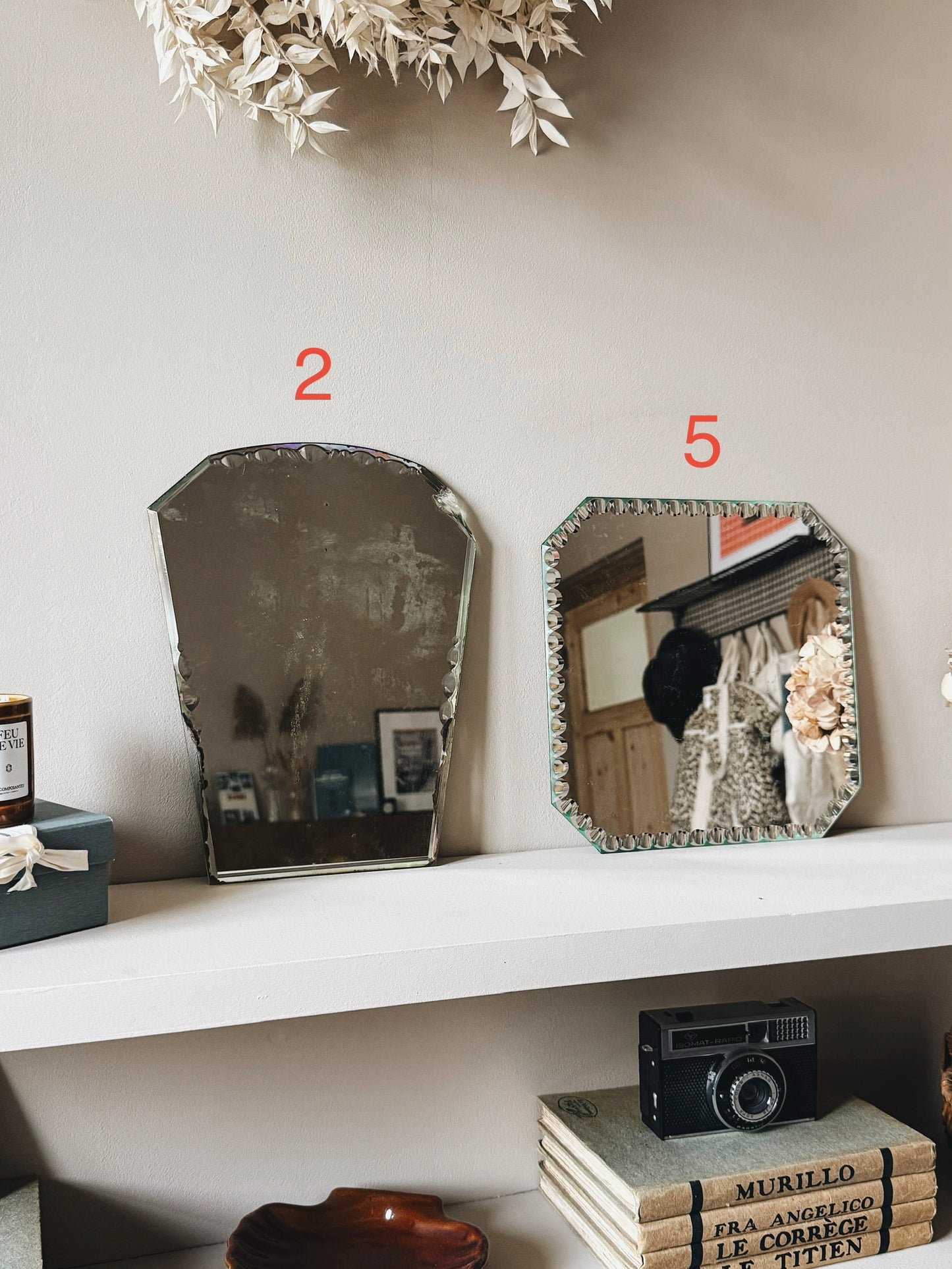 Miroirs anciens biseautés — Lysiane