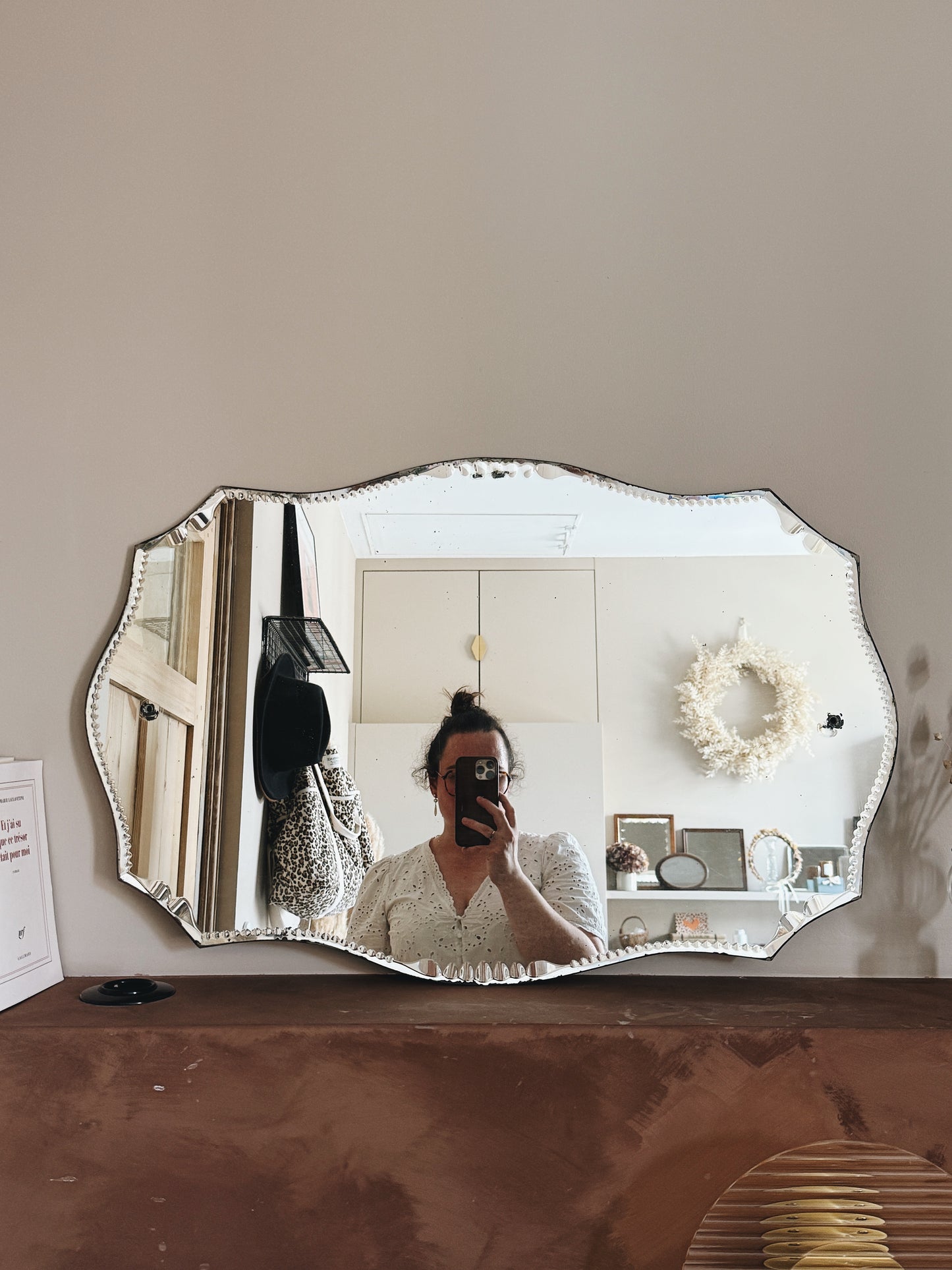 Miroir ancien biseauté — Sidonie