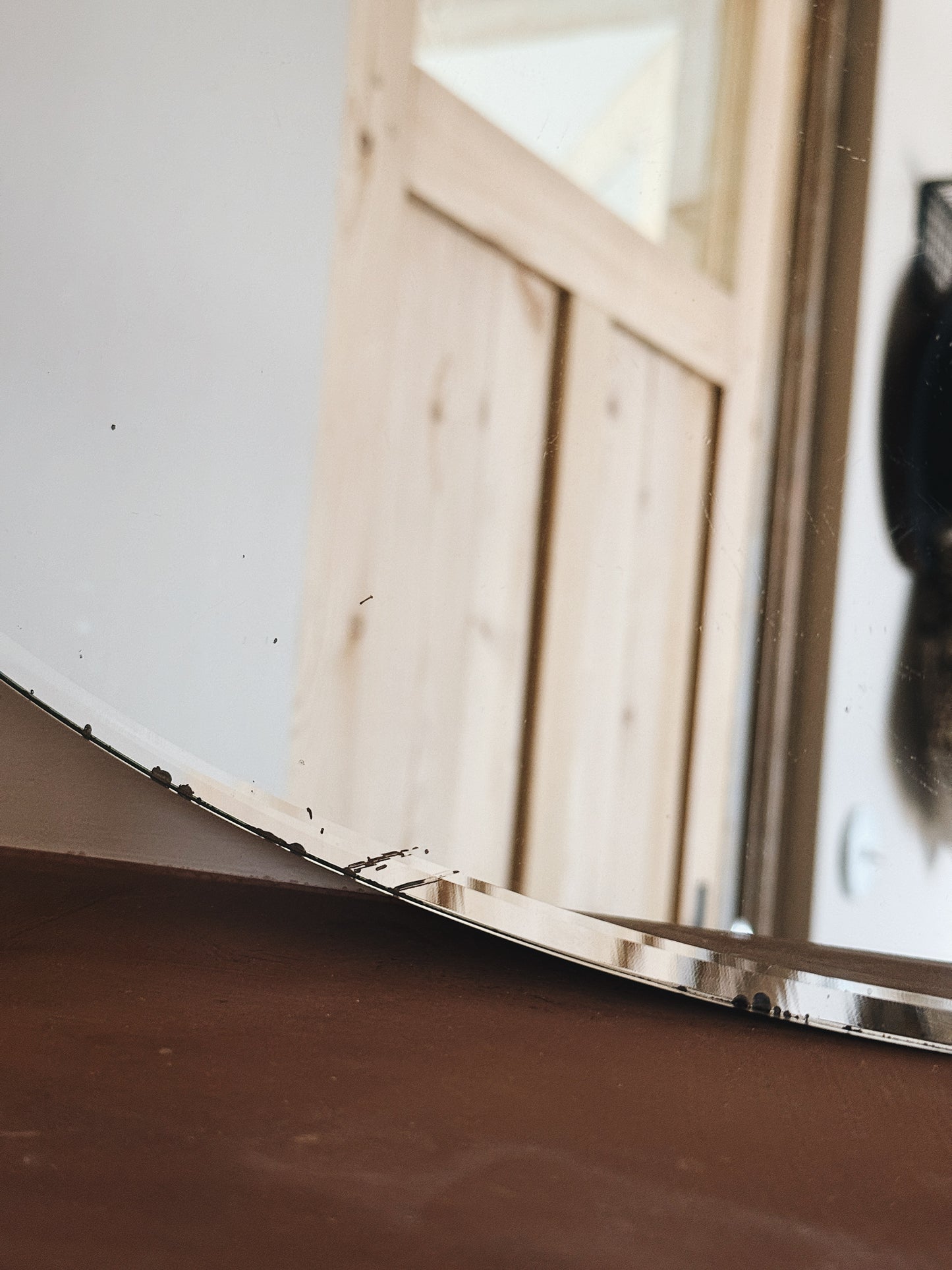 Miroir ancien biseauté — Eudonie