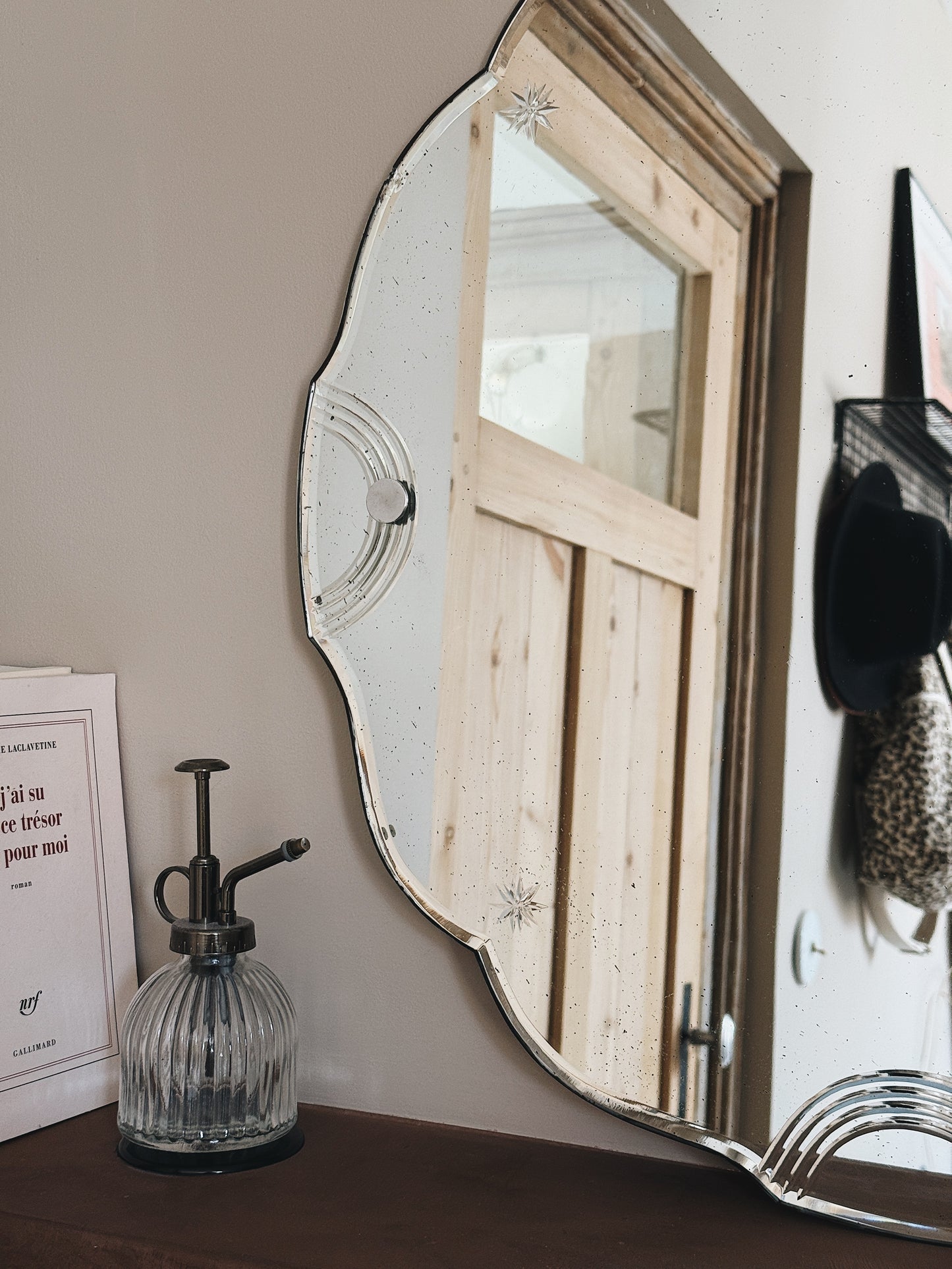 Miroir ancien biseauté — Alexine