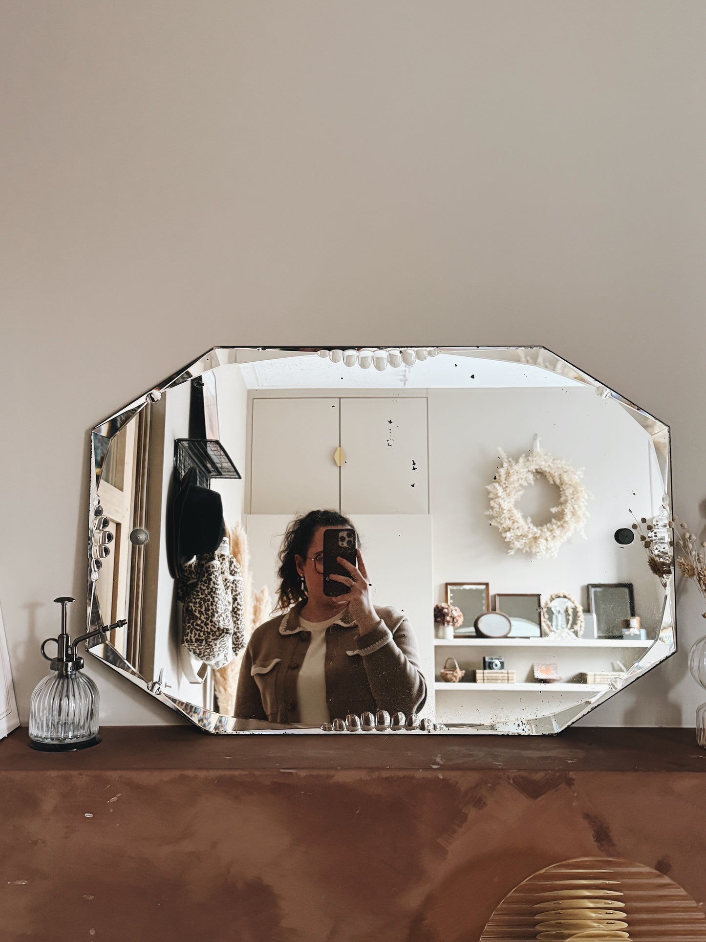 Miroir ancien biseauté — Léonide