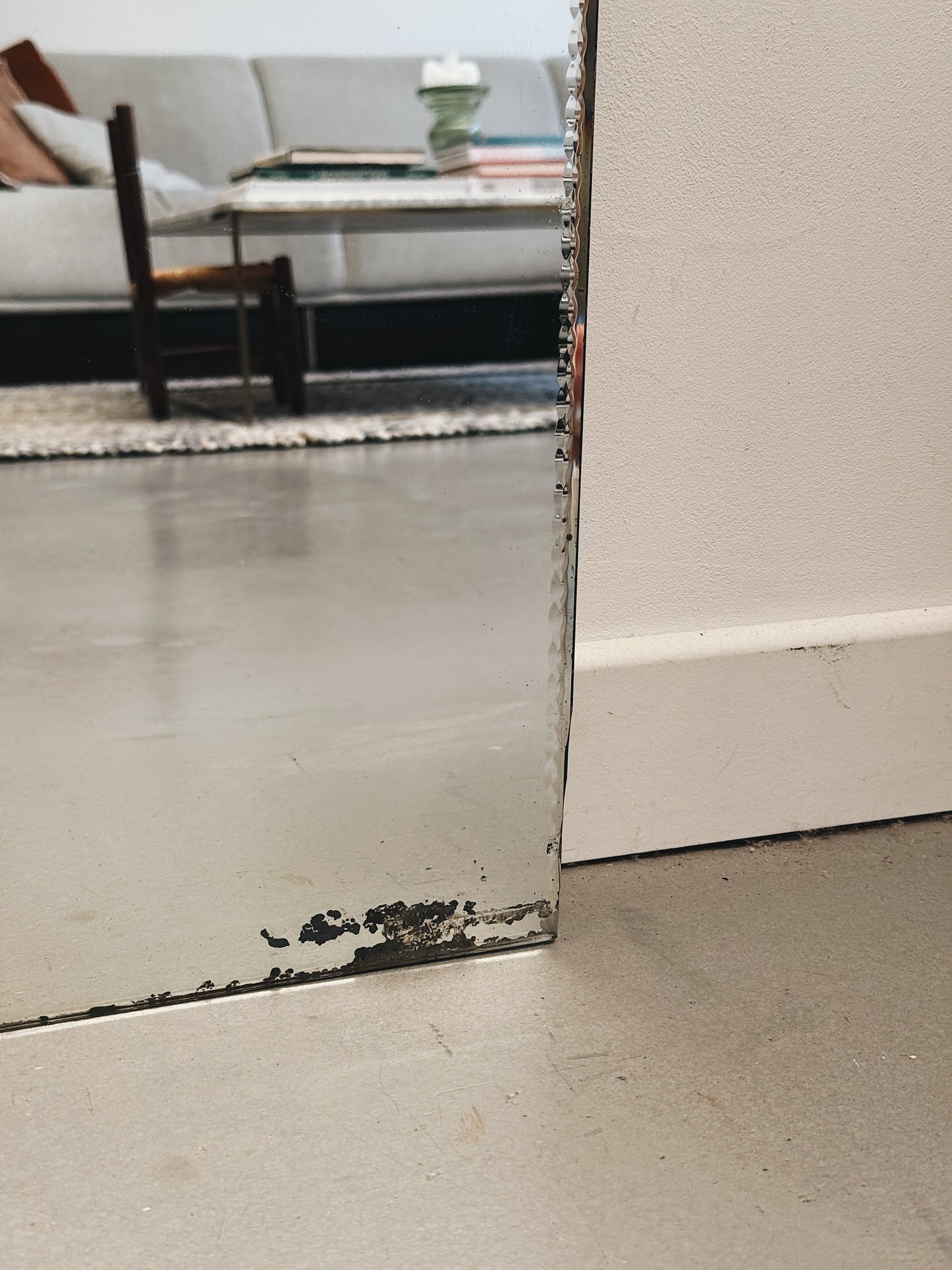 Miroir ancien biseauté — Simone