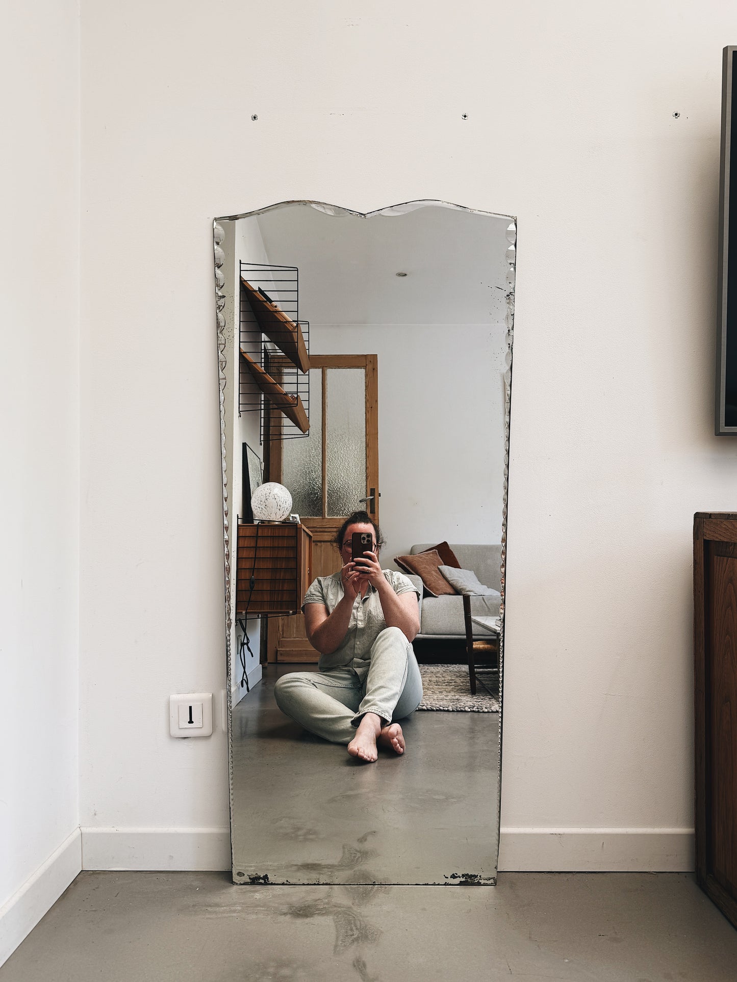 Miroir ancien biseauté — Simone