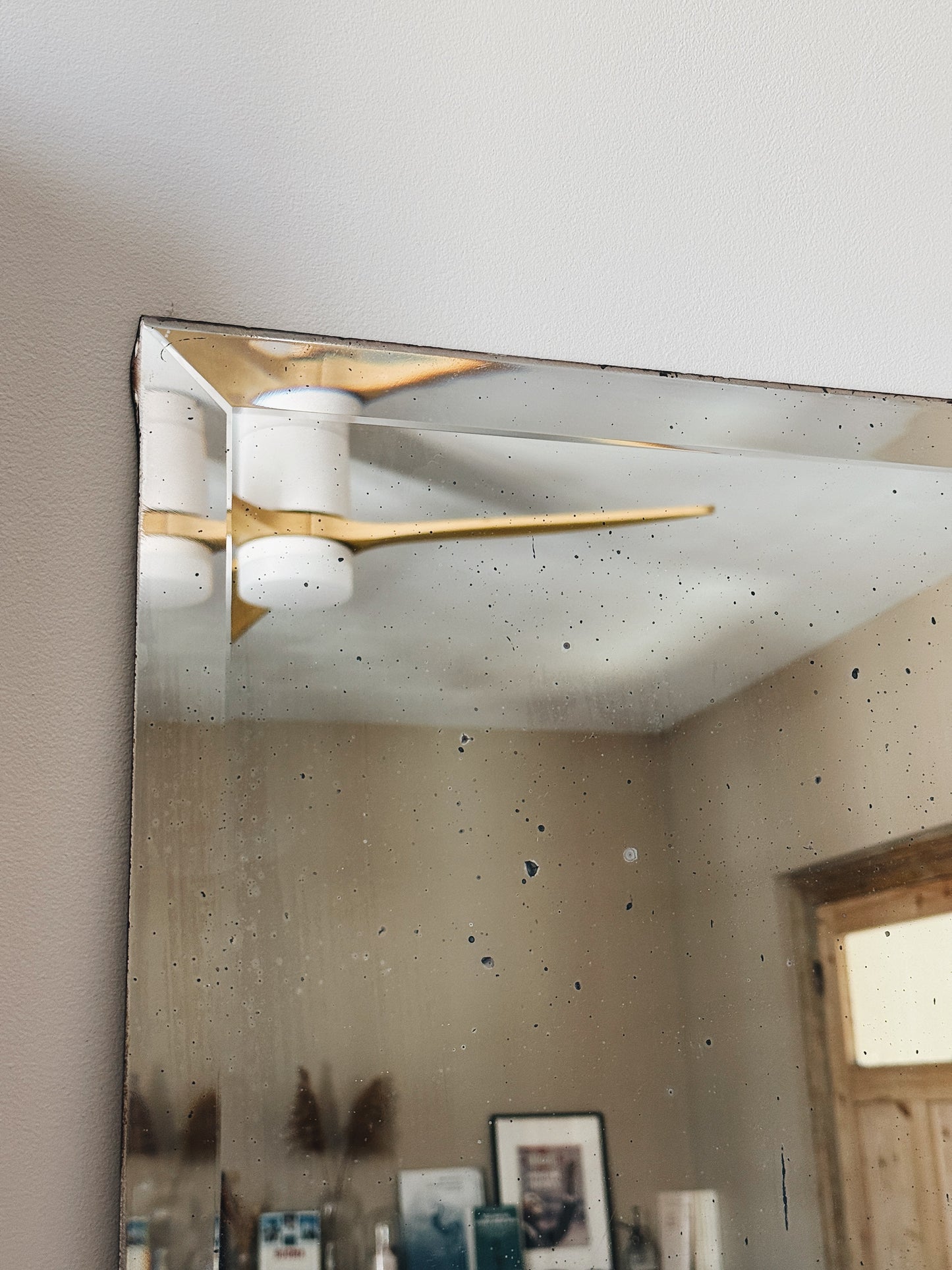Miroir ancien biseauté — Sylvette