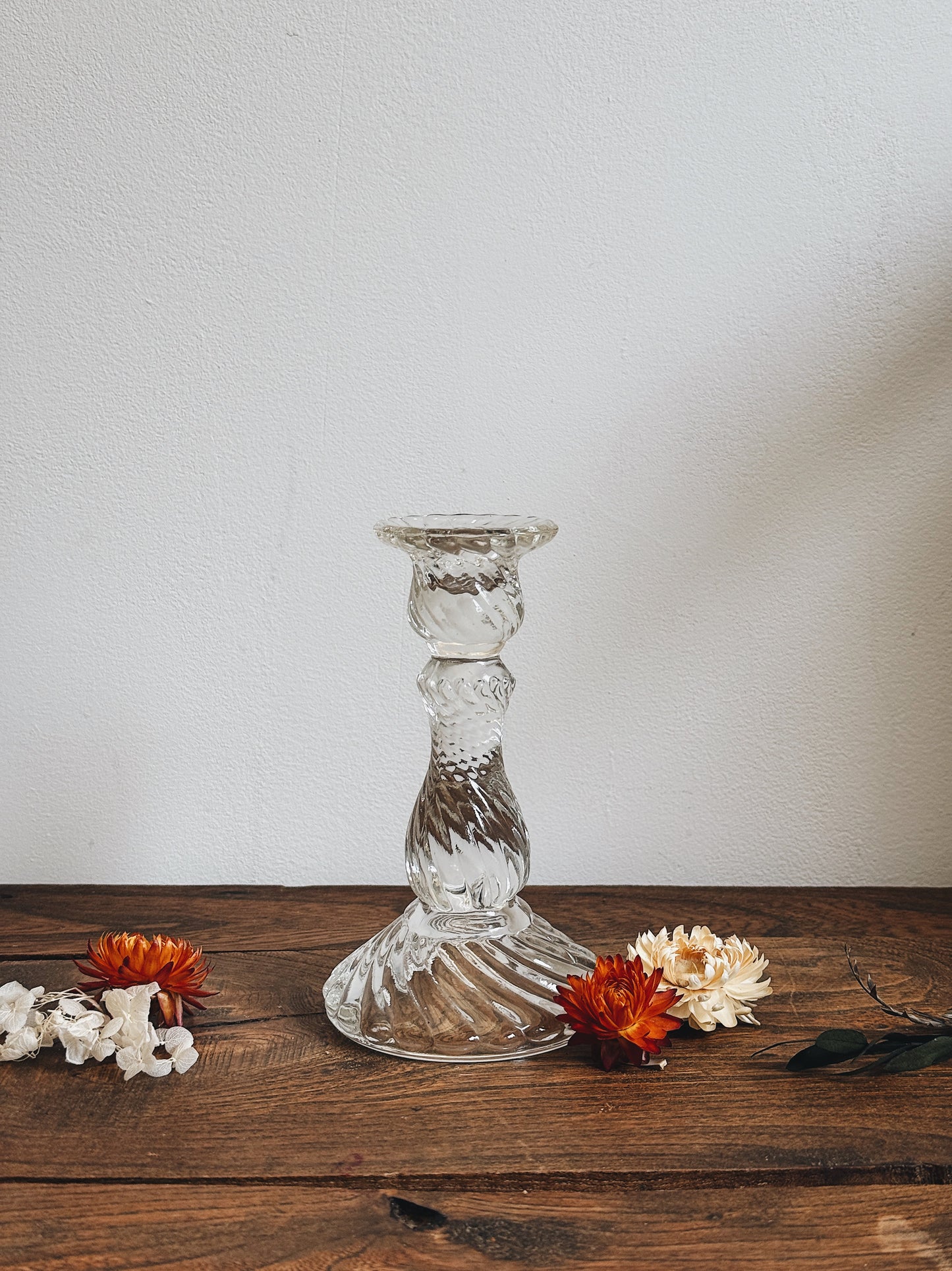 3 Bougeoirs en verre — Andrea