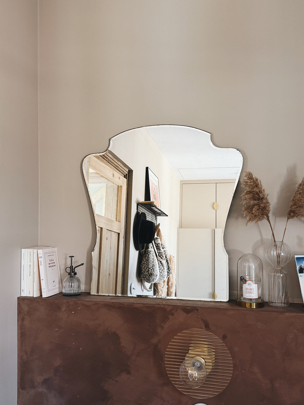 Miroir ancien biseauté — Suzanne