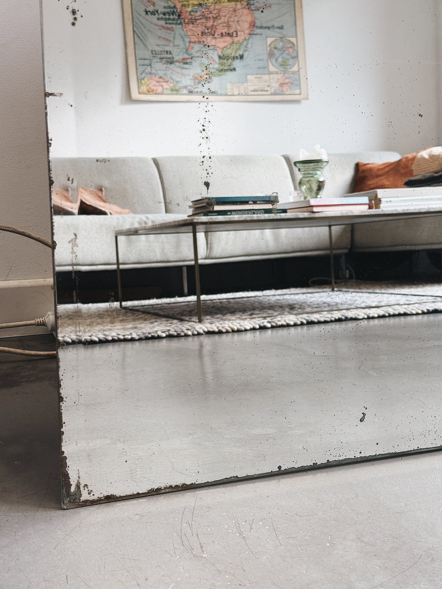 Miroir ancien biseauté — Ermance