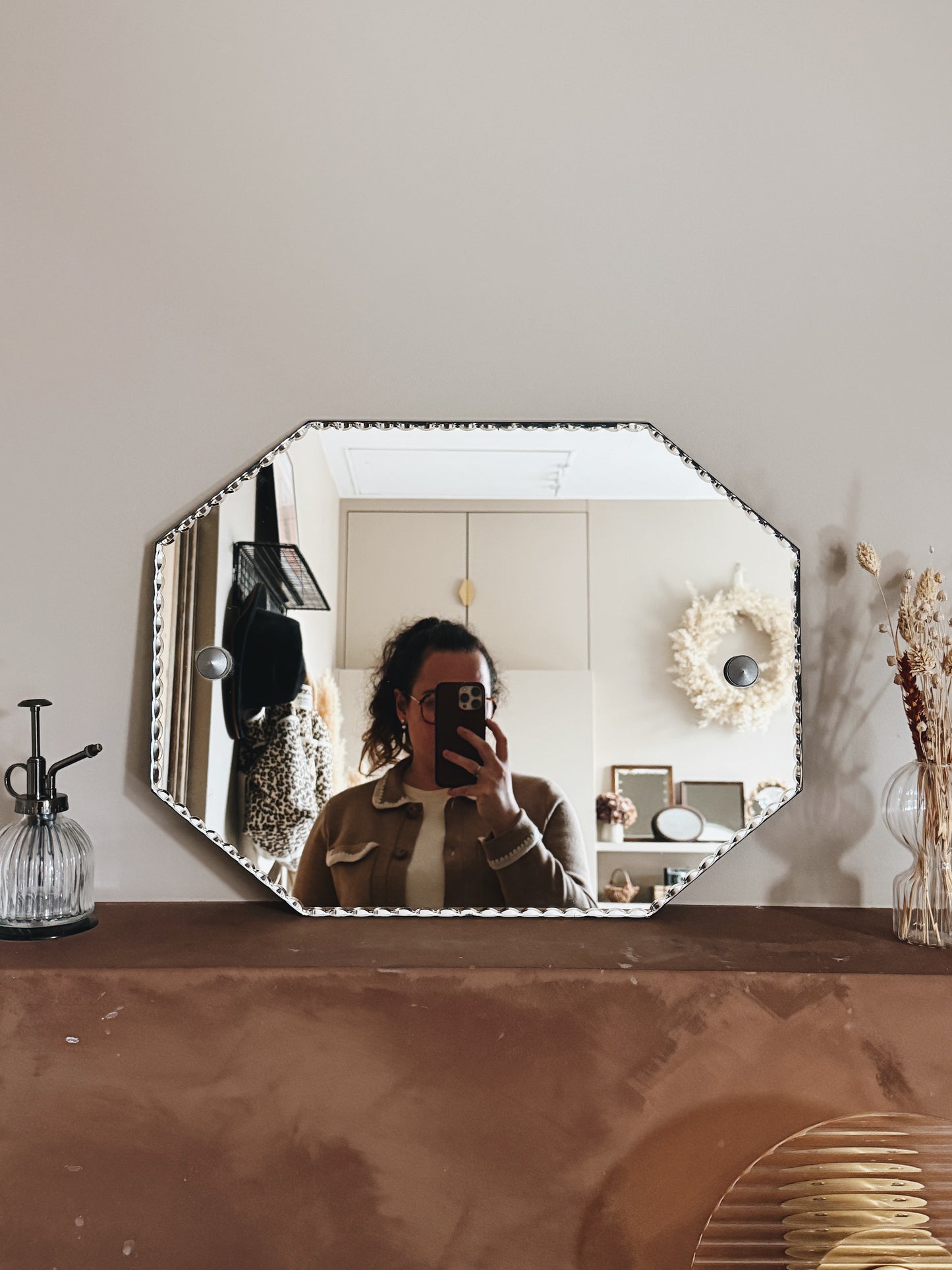 Miroir ancien biseauté — Aglaé