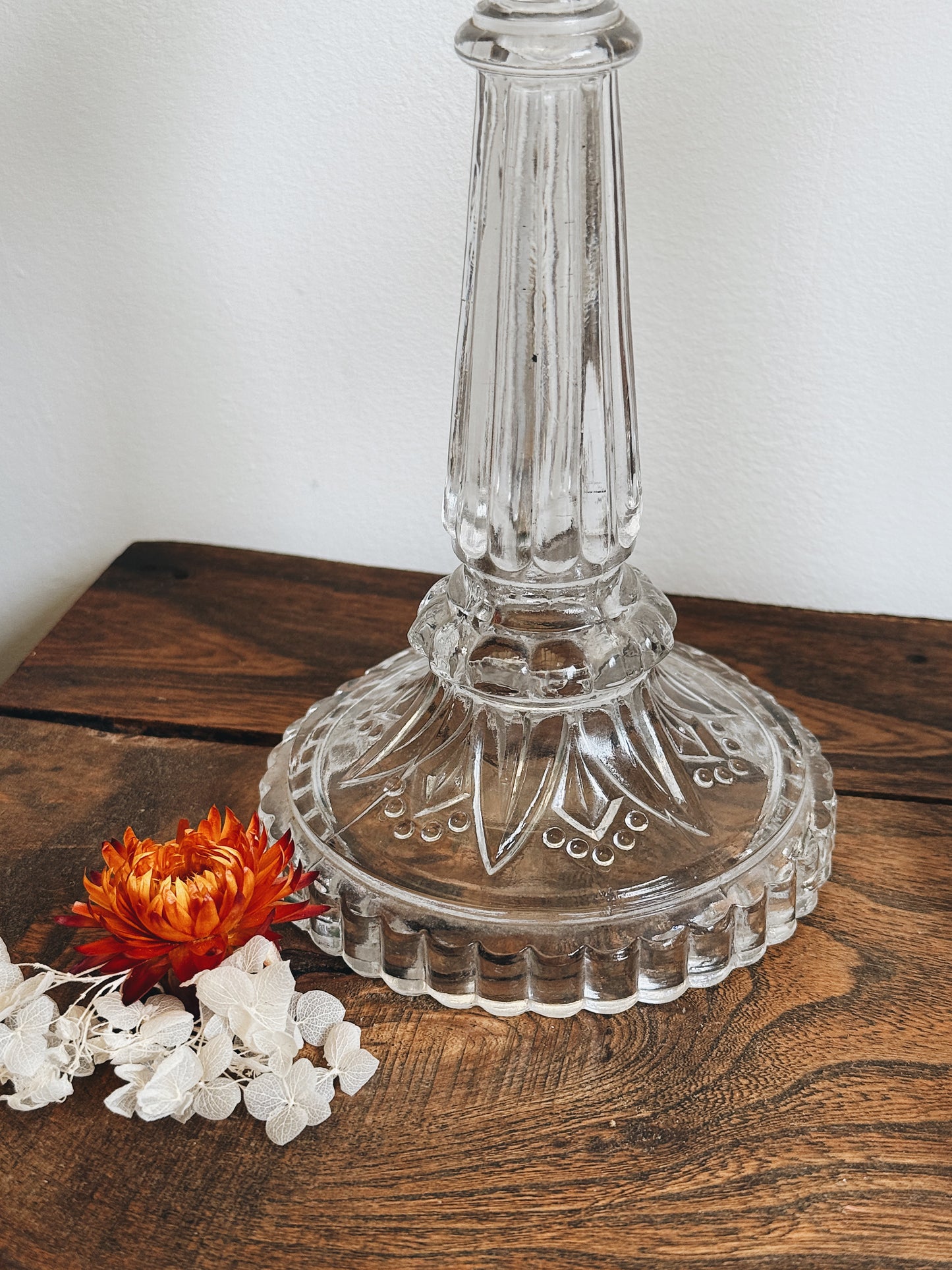 2 Bougeoirs en verre — Andrea