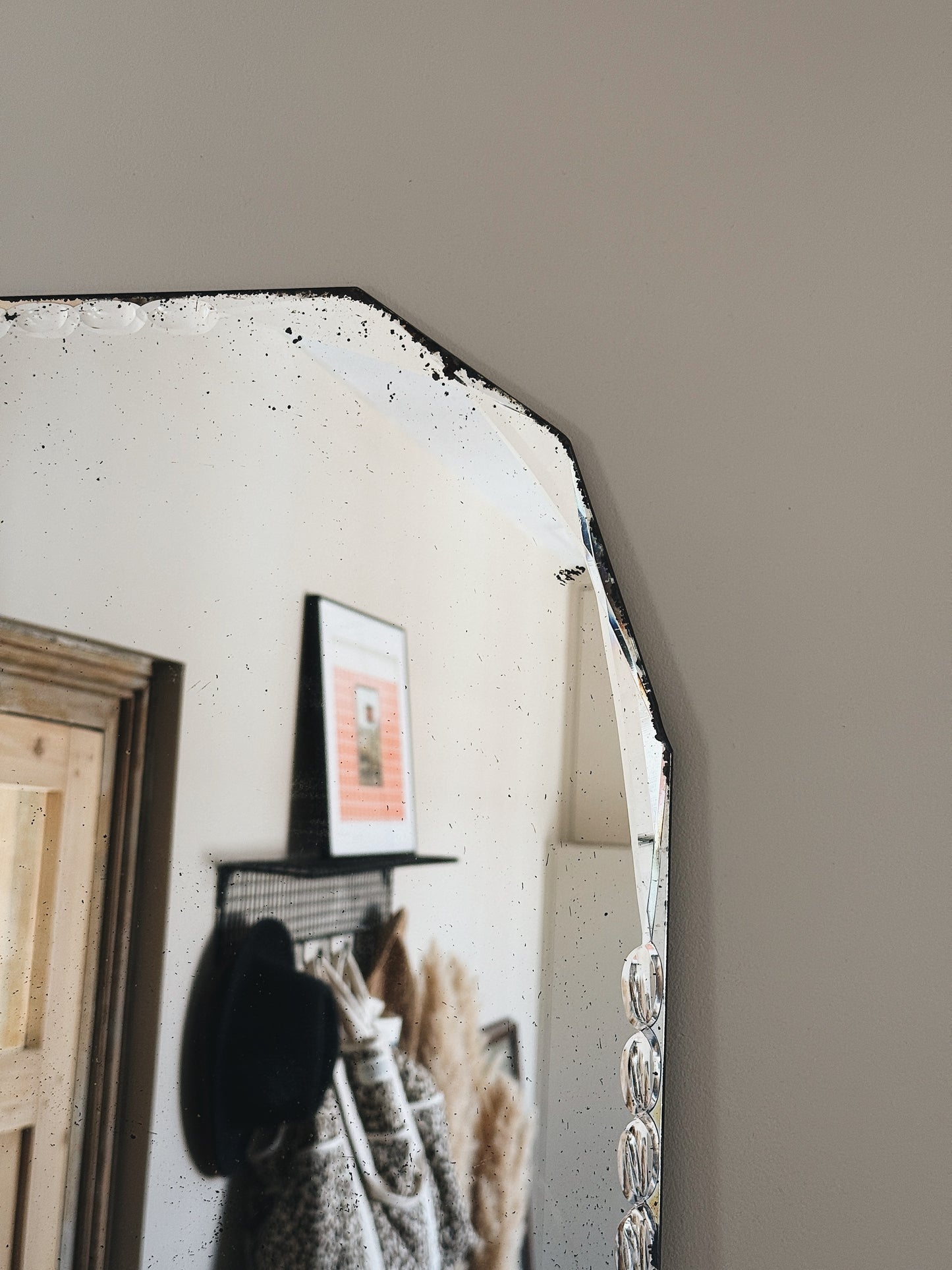Miroir ancien biseauté — Eurielle