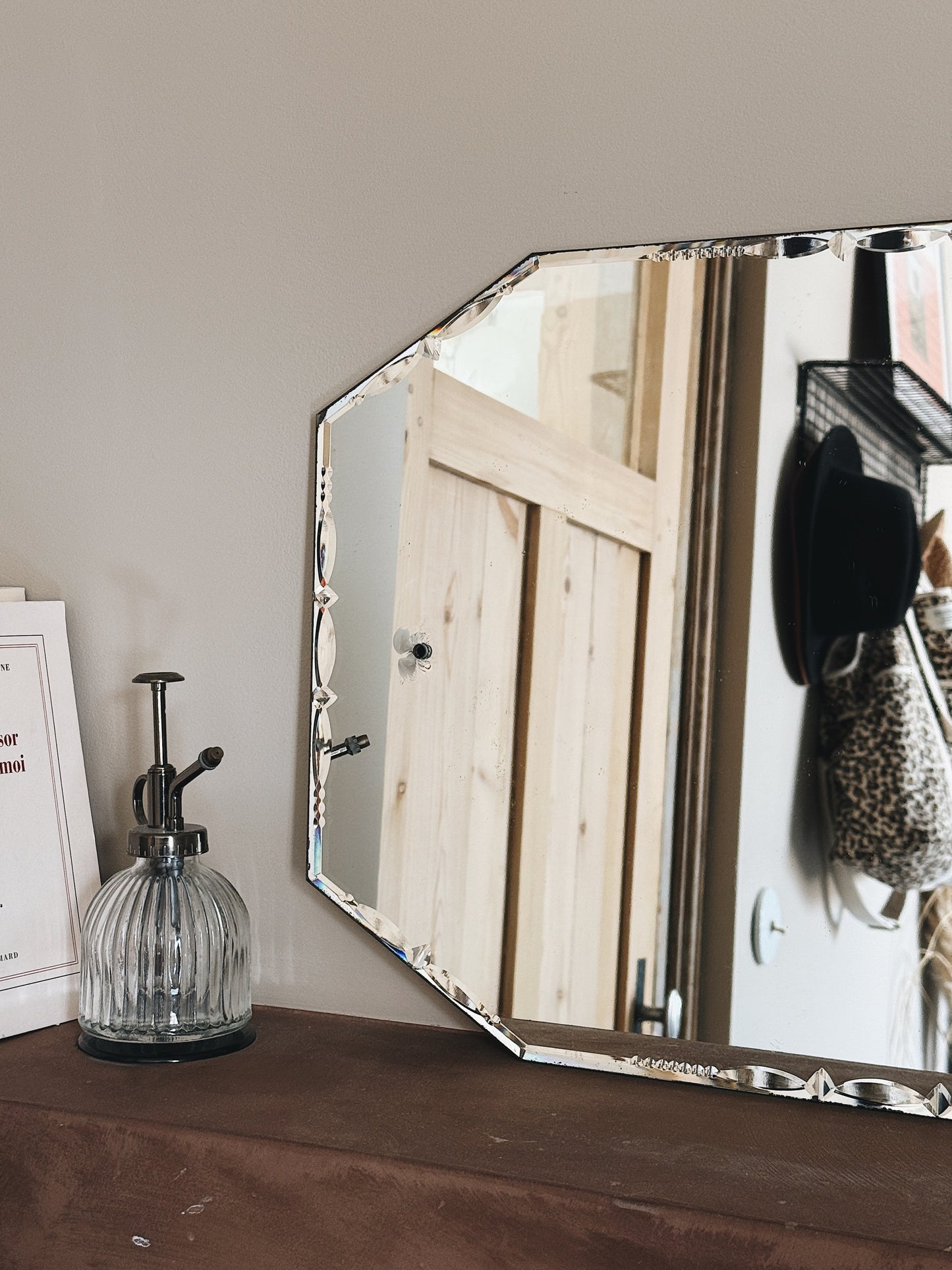 Miroir ancien biseauté — Charline