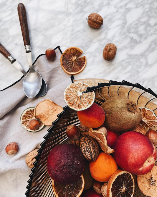 Coupe à fruits en verre fumé — Solange